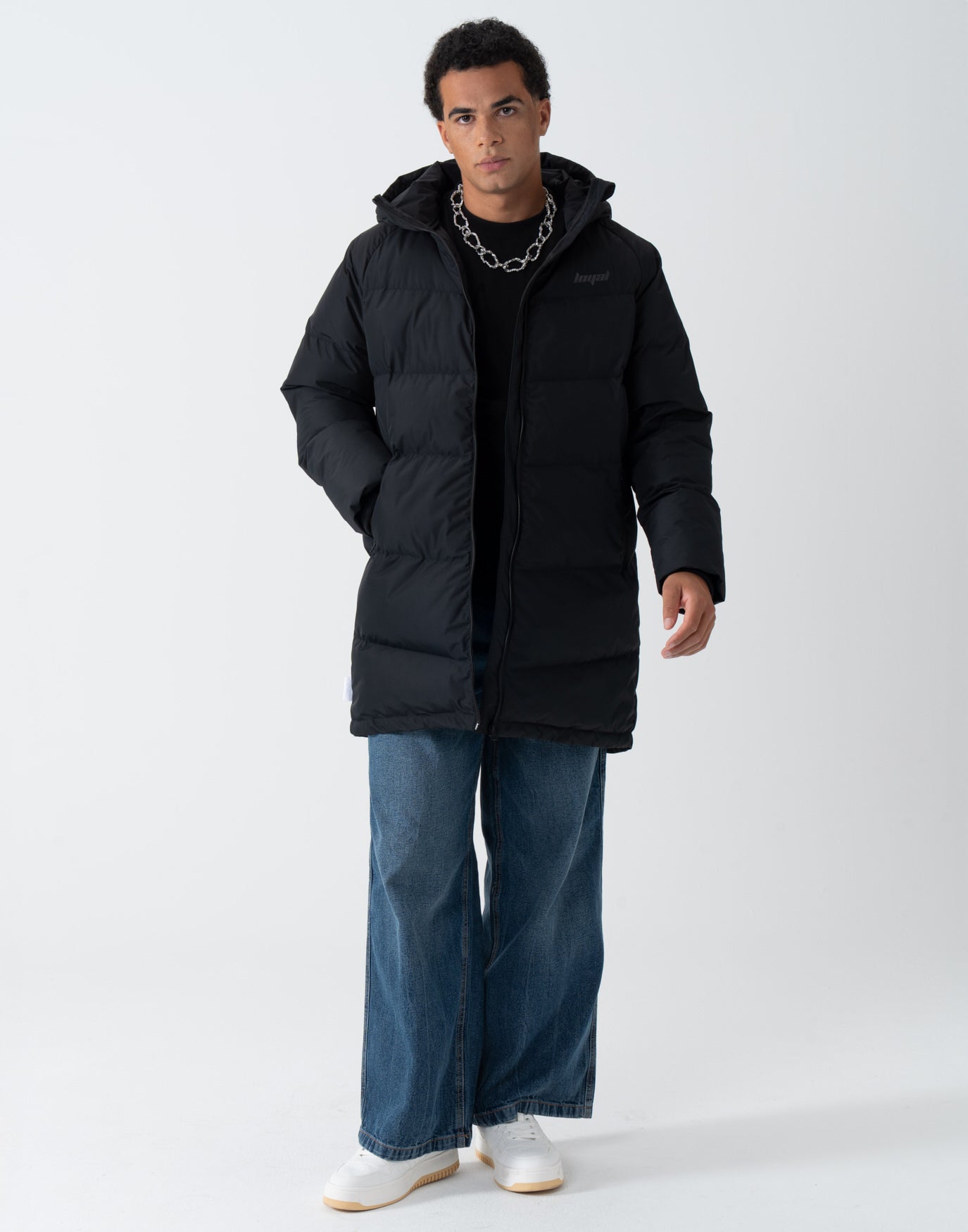Boxy Puffer Jacket Black