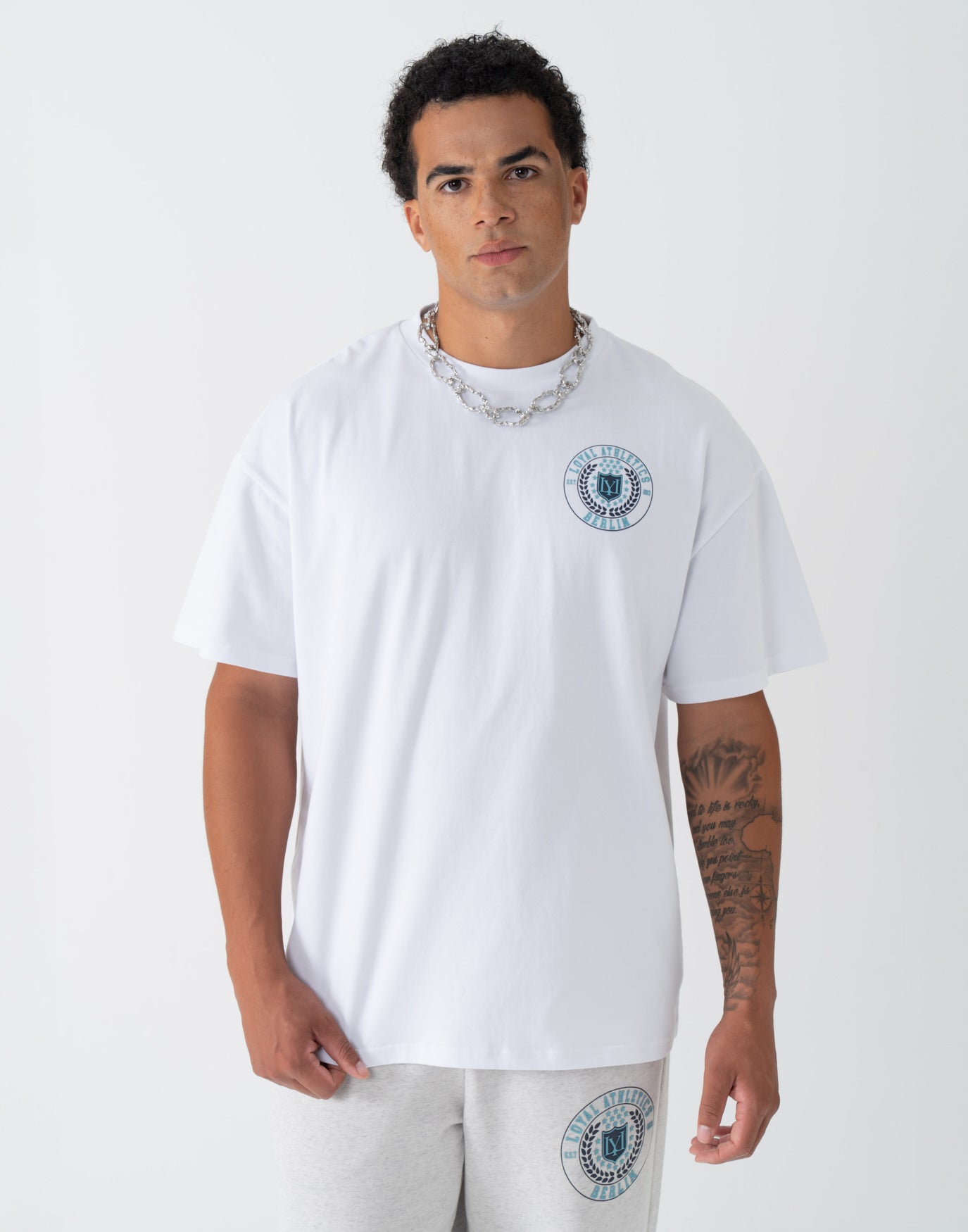 College Emblem T-Shirt White