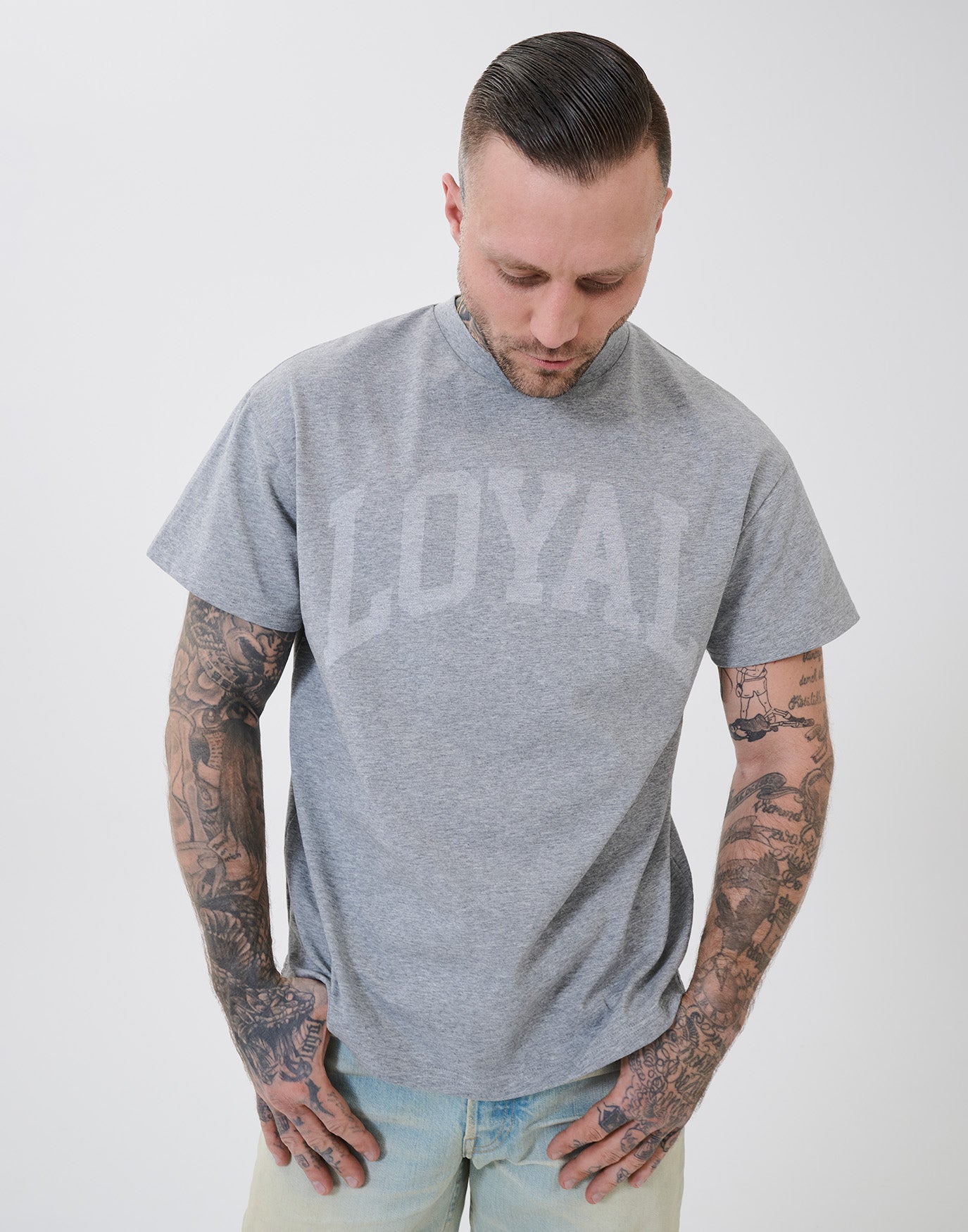 College Tee Grey