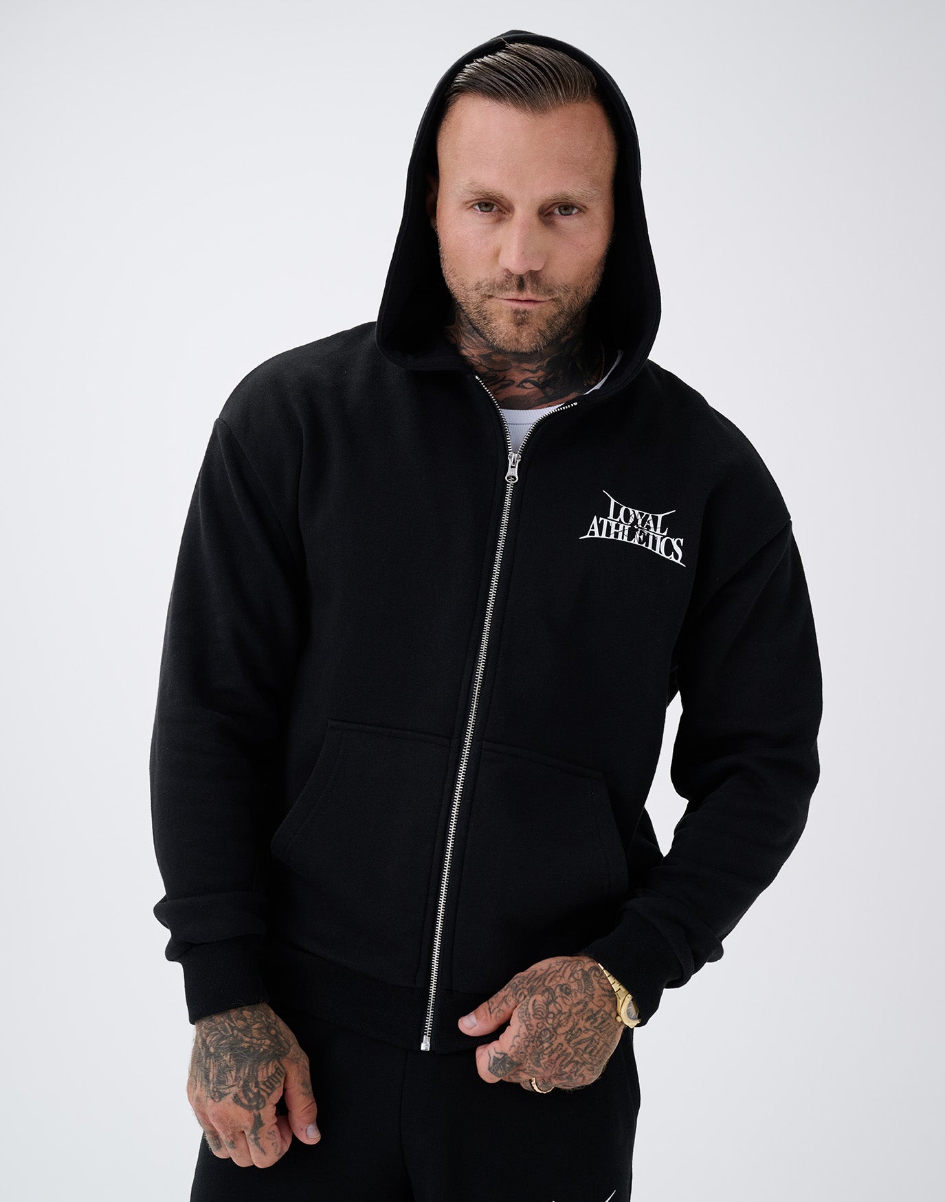 Olympus Zip-Hoodie Black