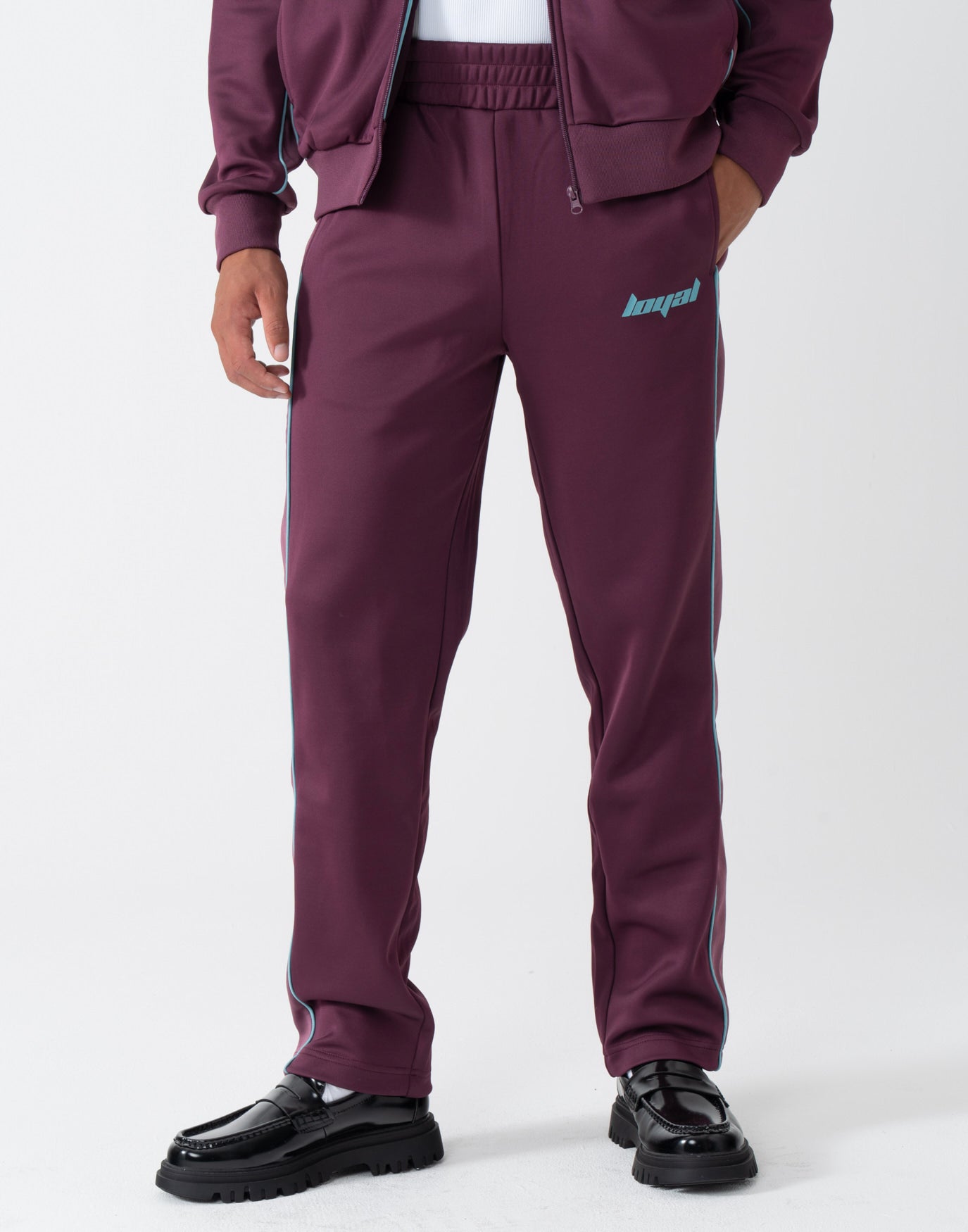 Racing Tracksuit Pants Wine