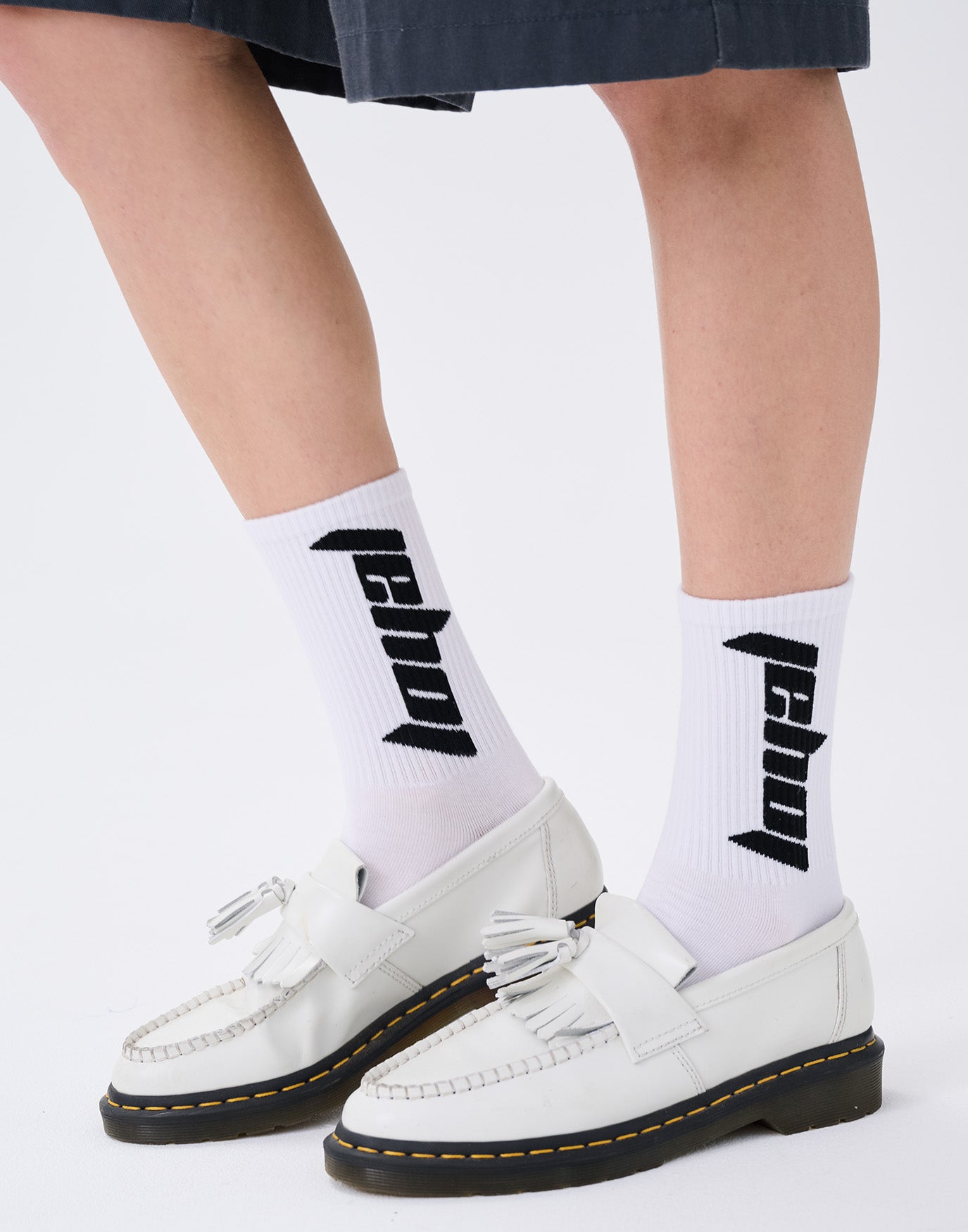 Racing Logo Socks White