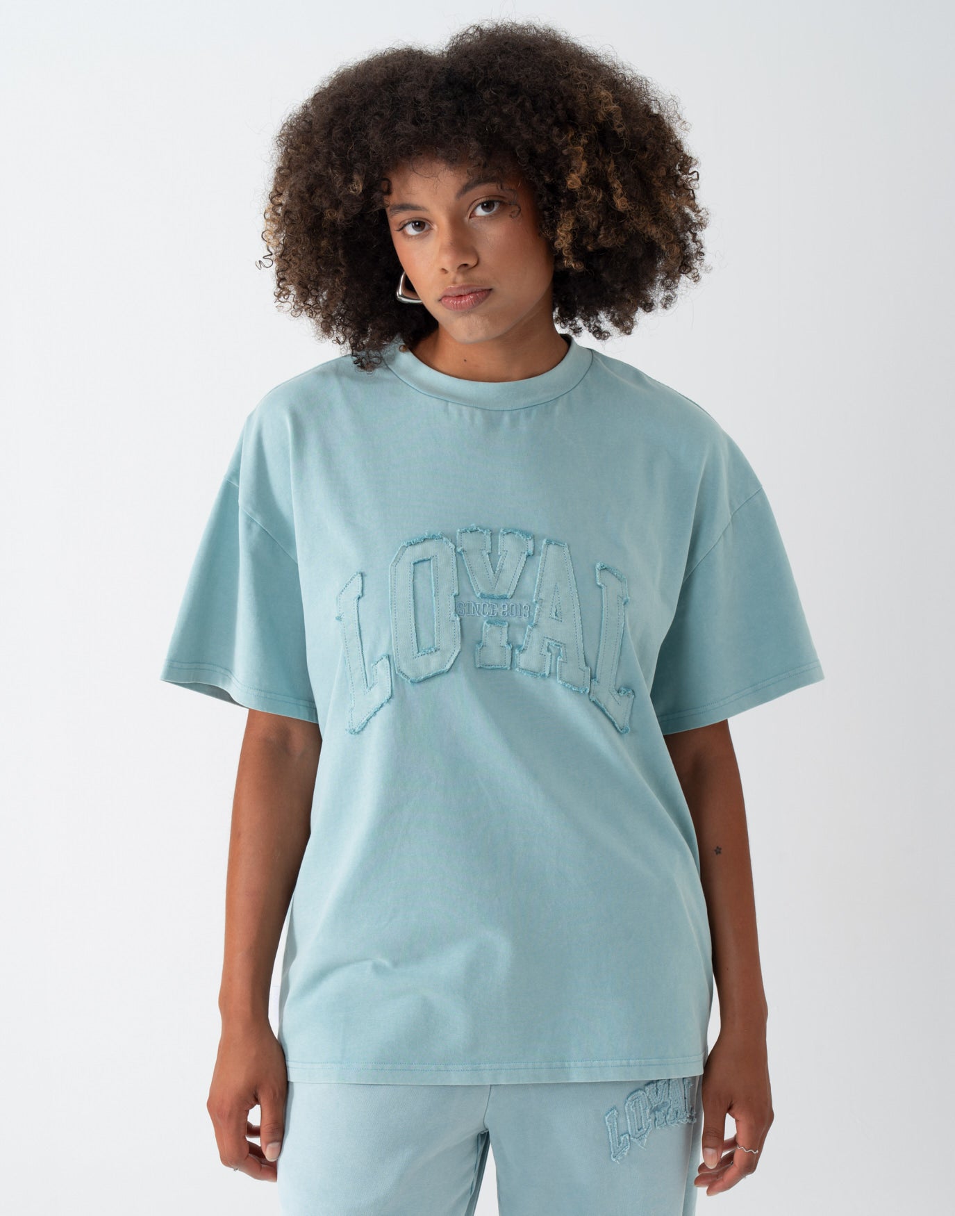 Washed Logo T-Shirt Blue