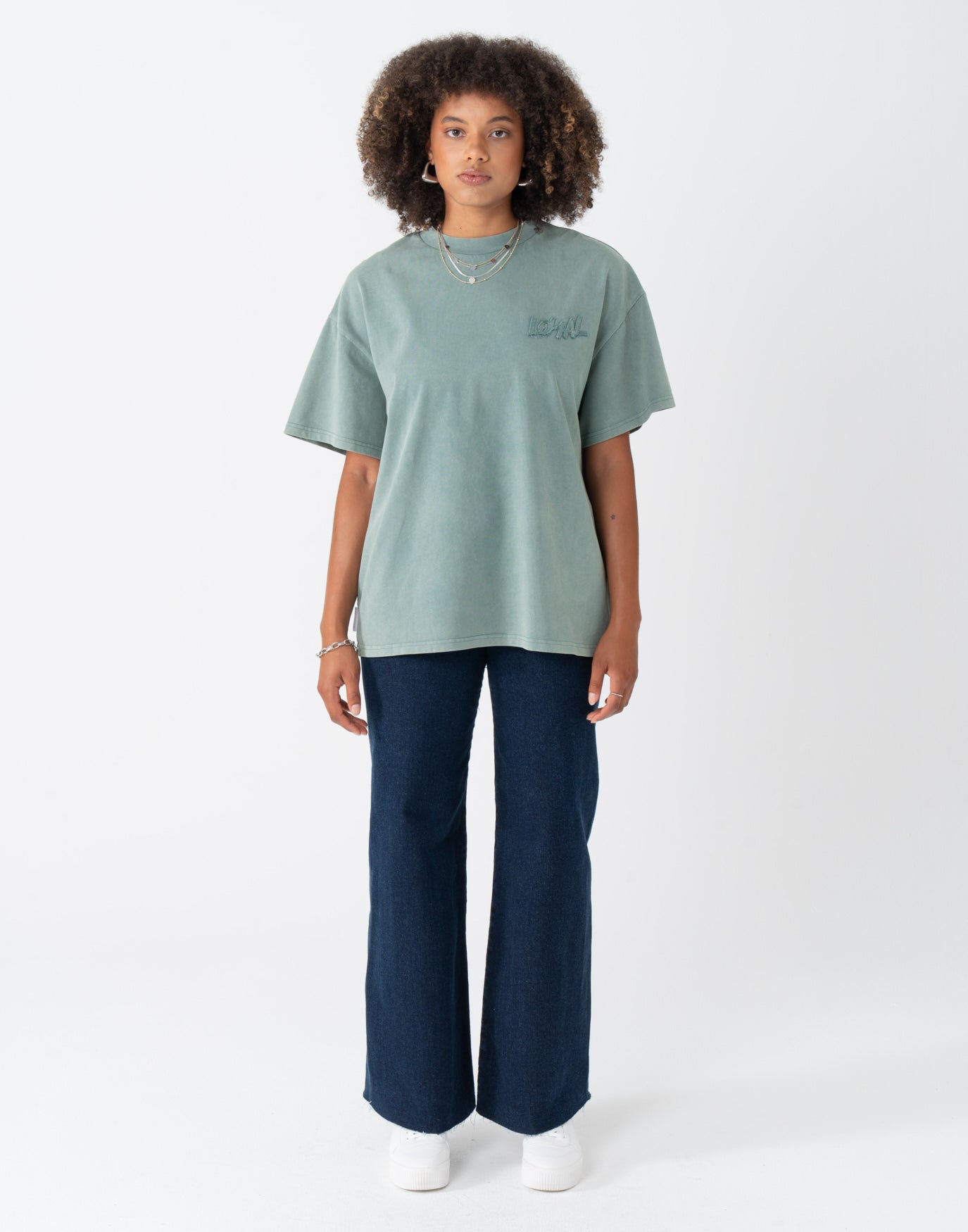 Washed Logo T-Shirt Pine
