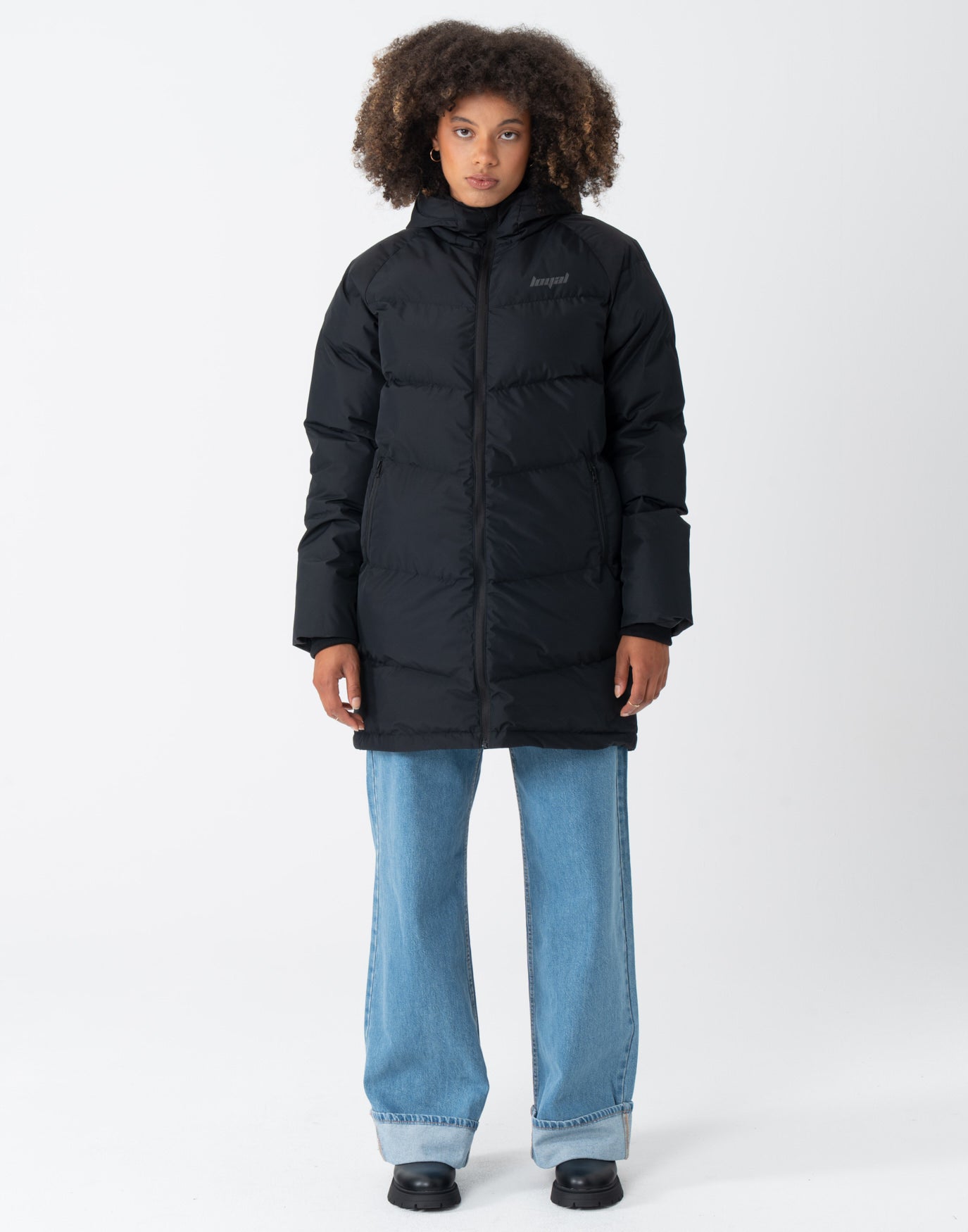 Boxy Puffer Jacket Black
