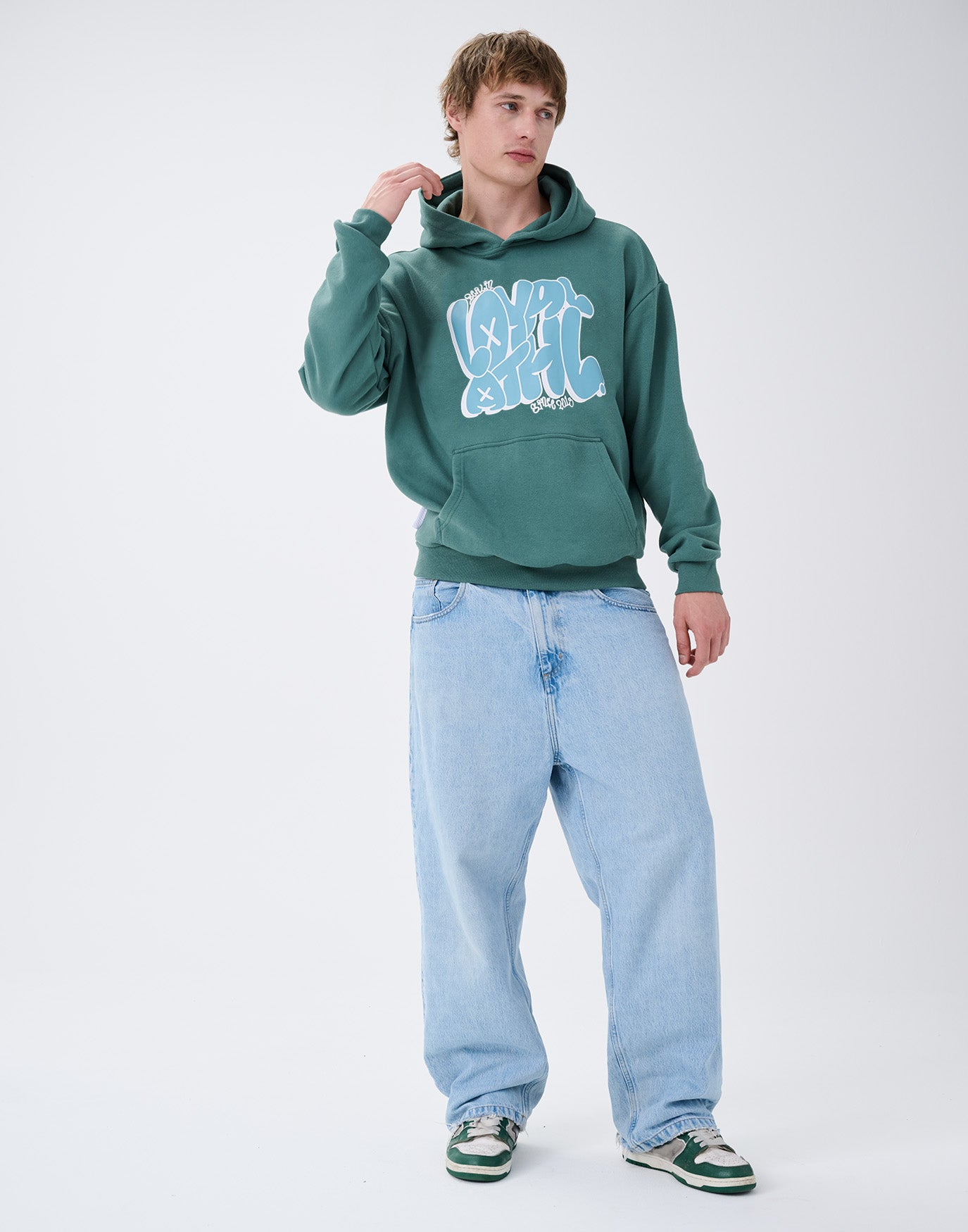 Bubble Graffiti Hoodie Pine