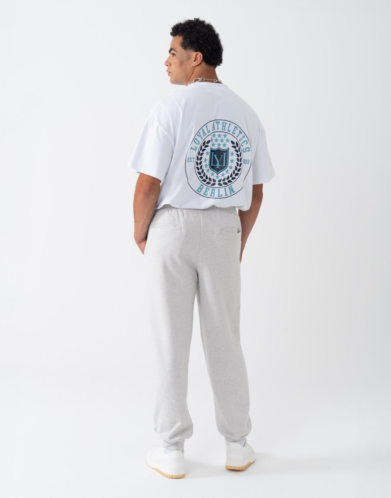 College Emblem Sweatpants Titan Melange