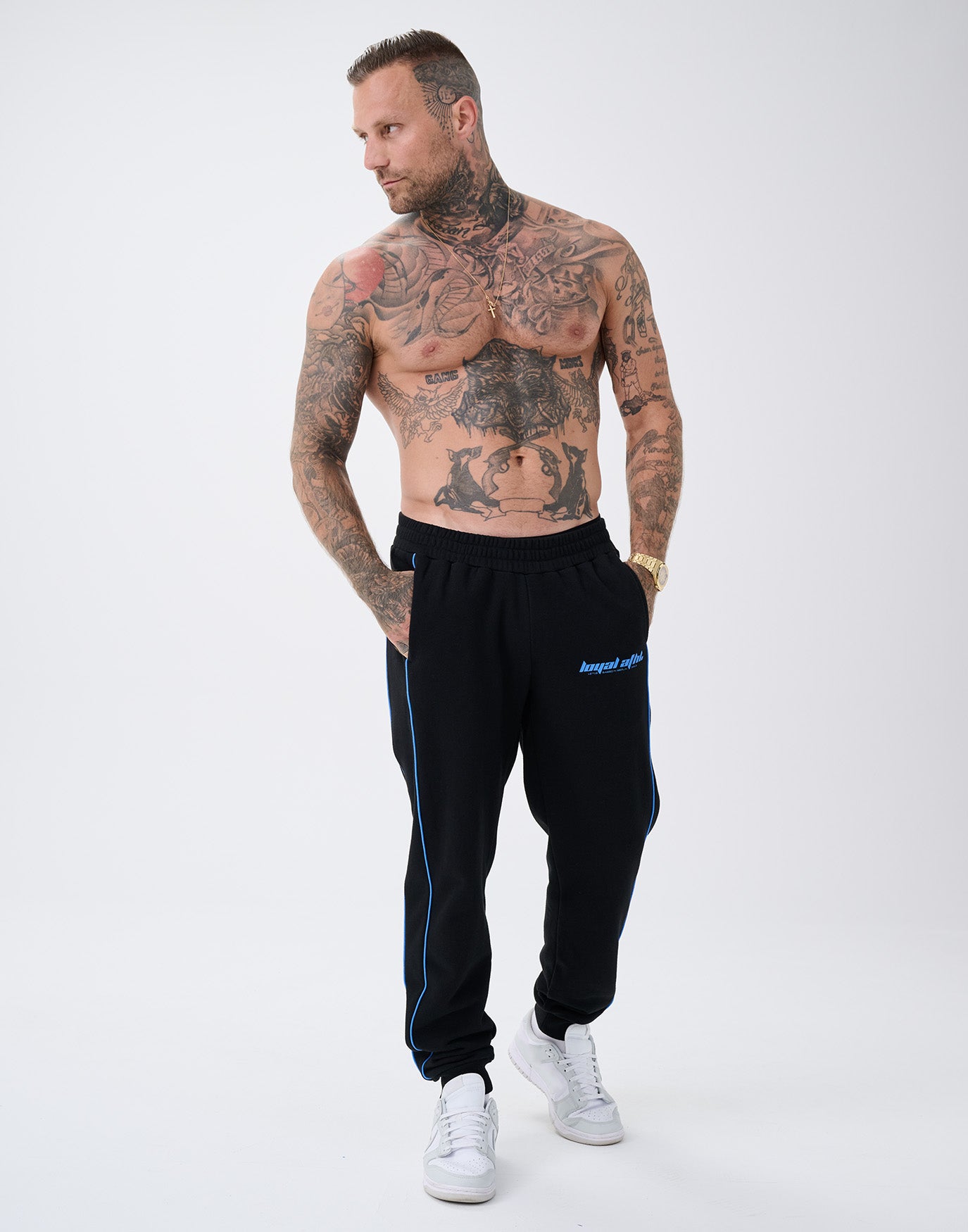 Racing Sweatsuit Sweatpants Black