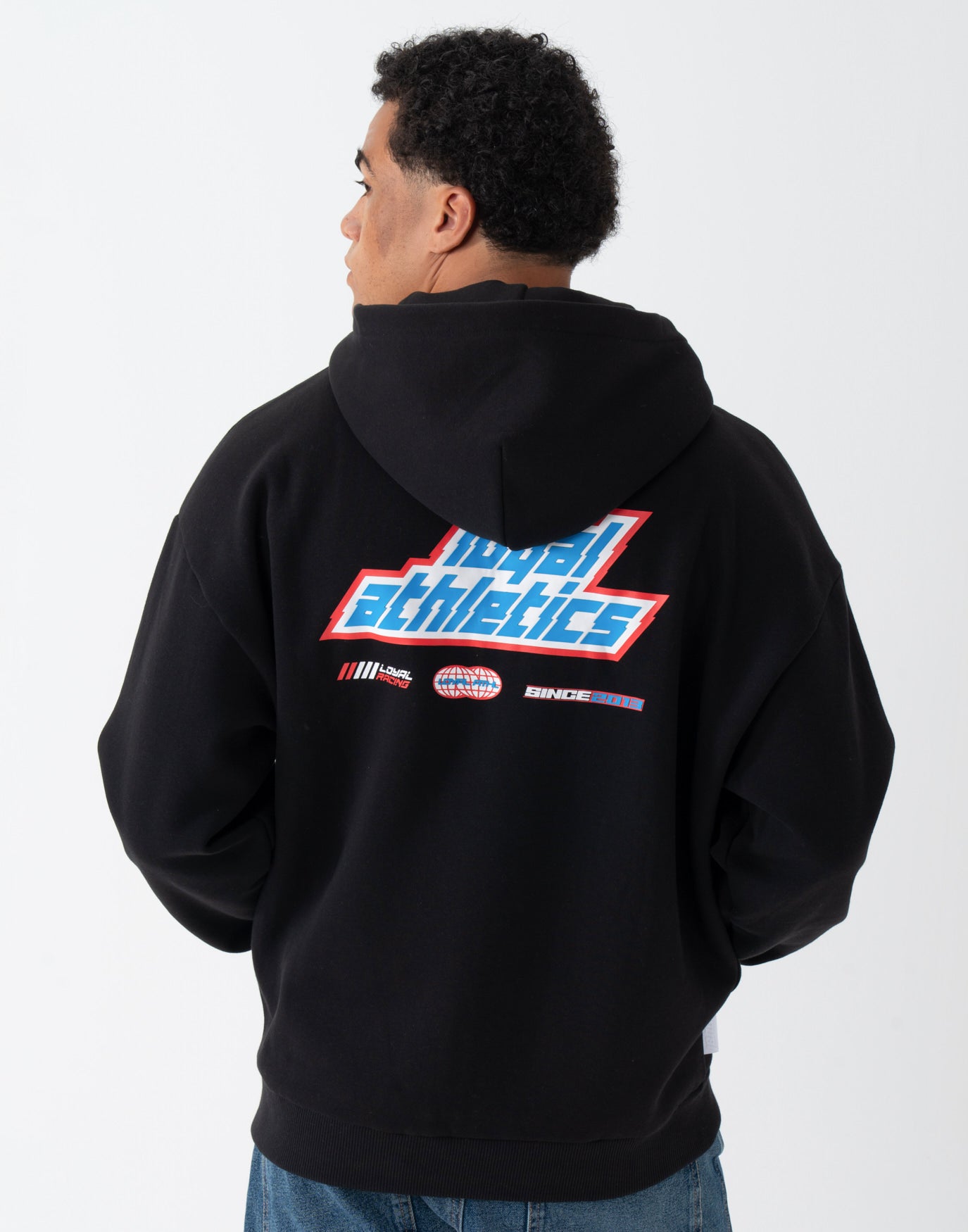 Speed Race Zip-Hoodie Black