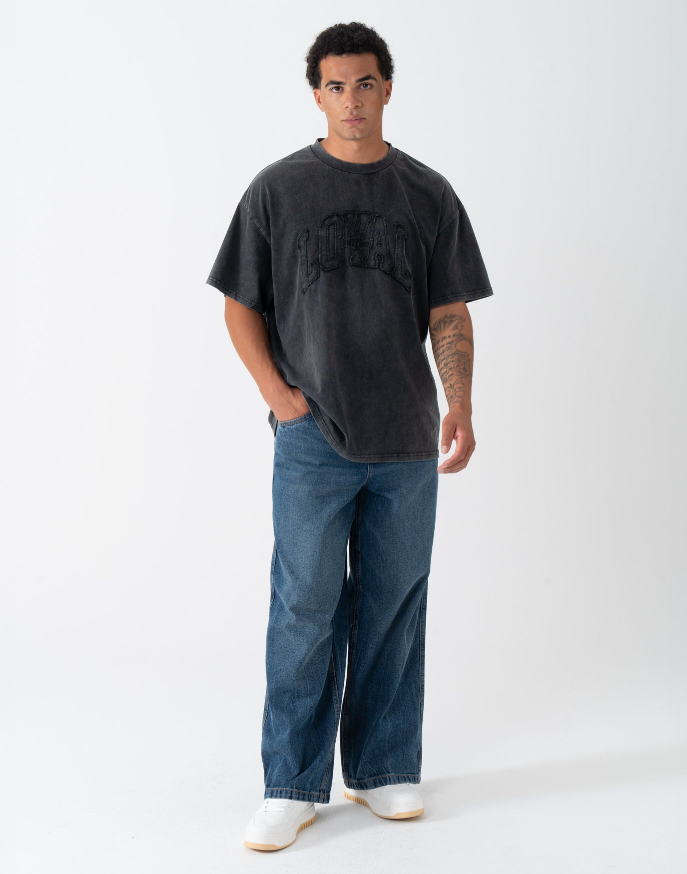 Washed Logo T-Shirt Black