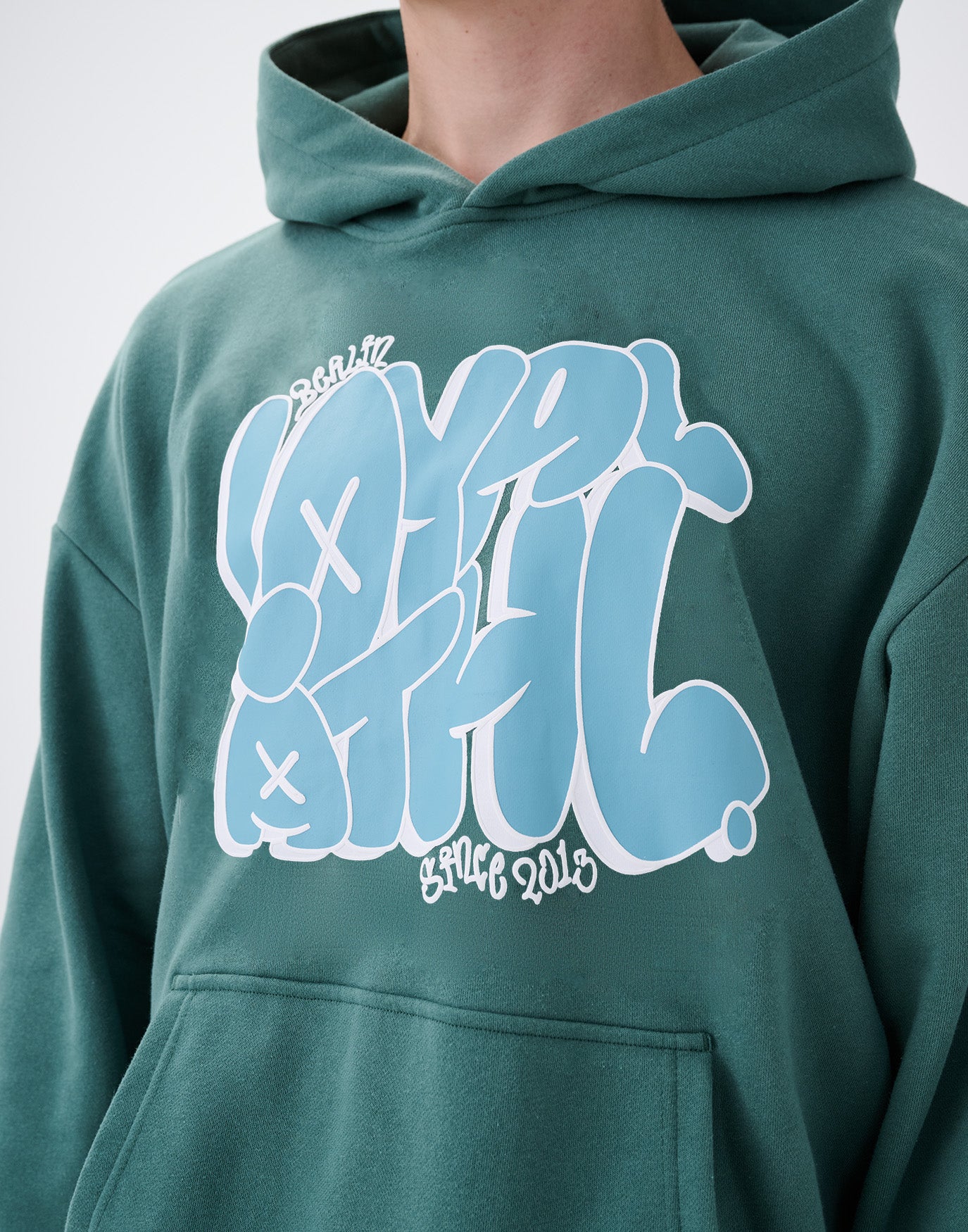 Bubble Graffiti Hoodie Pine