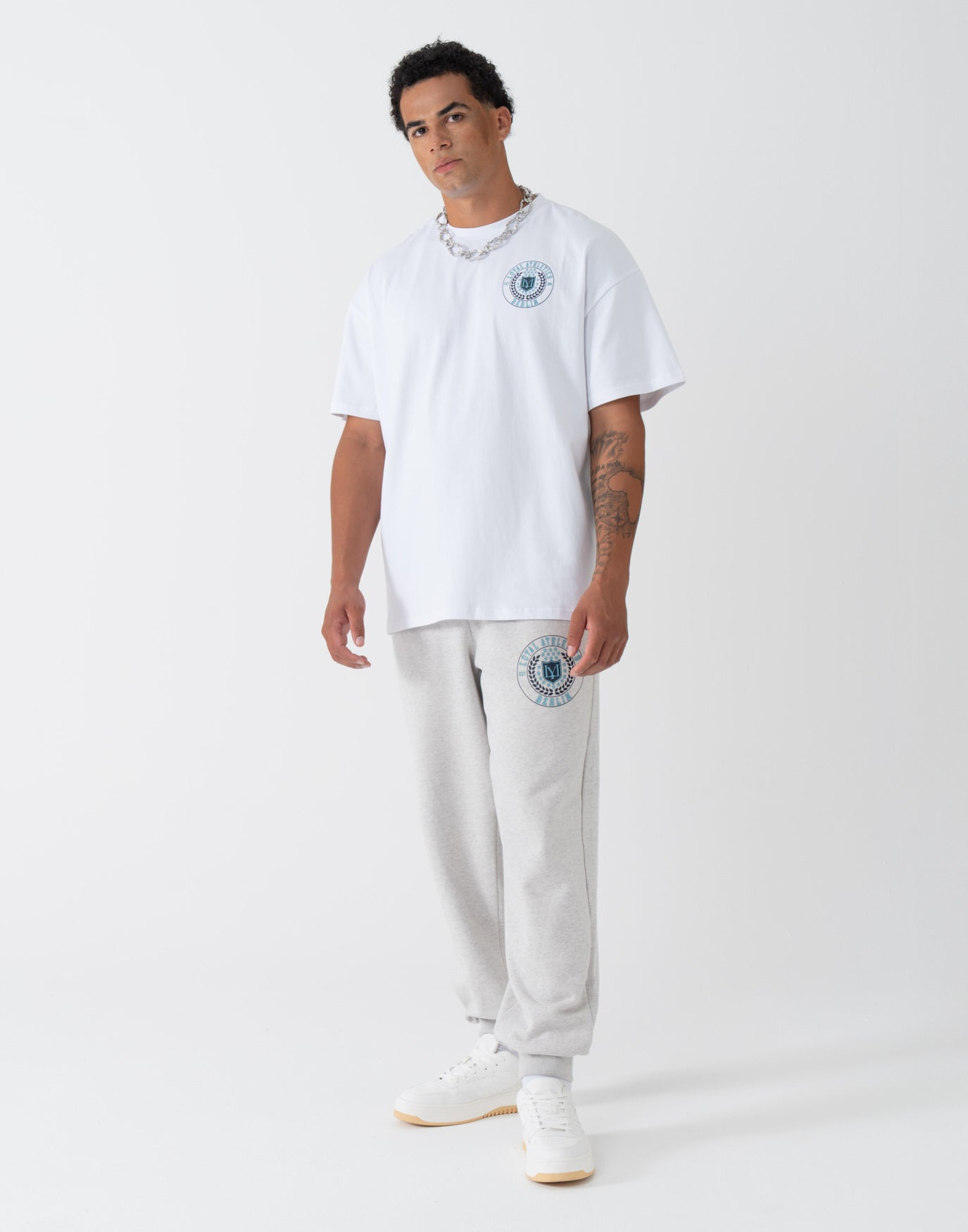 College Emblem T-Shirt White