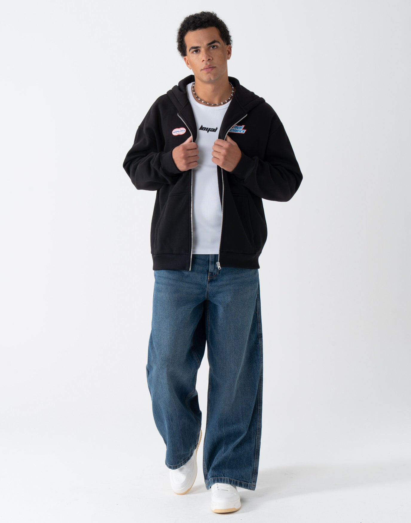 Speed Race Zip-Hoodie Black