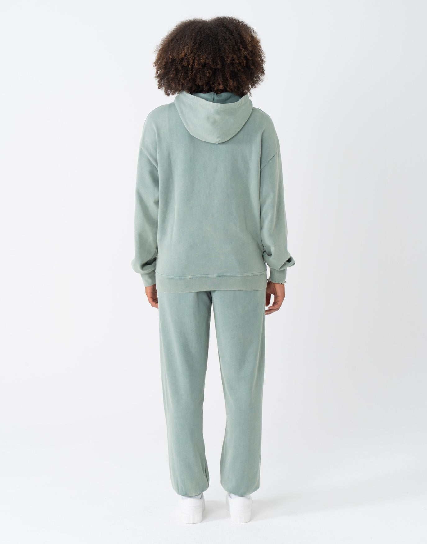 Washed Logo Hoodie Pine