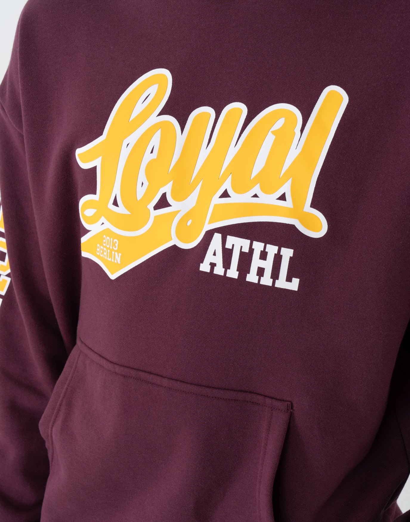 College Script Hoodie Wine