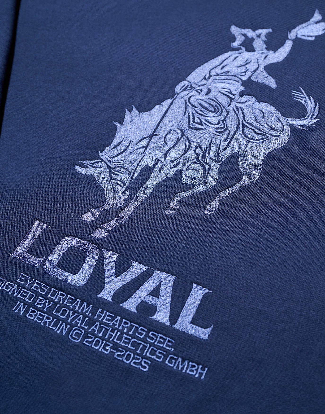 Cowboy Wolf Hoodie Blue