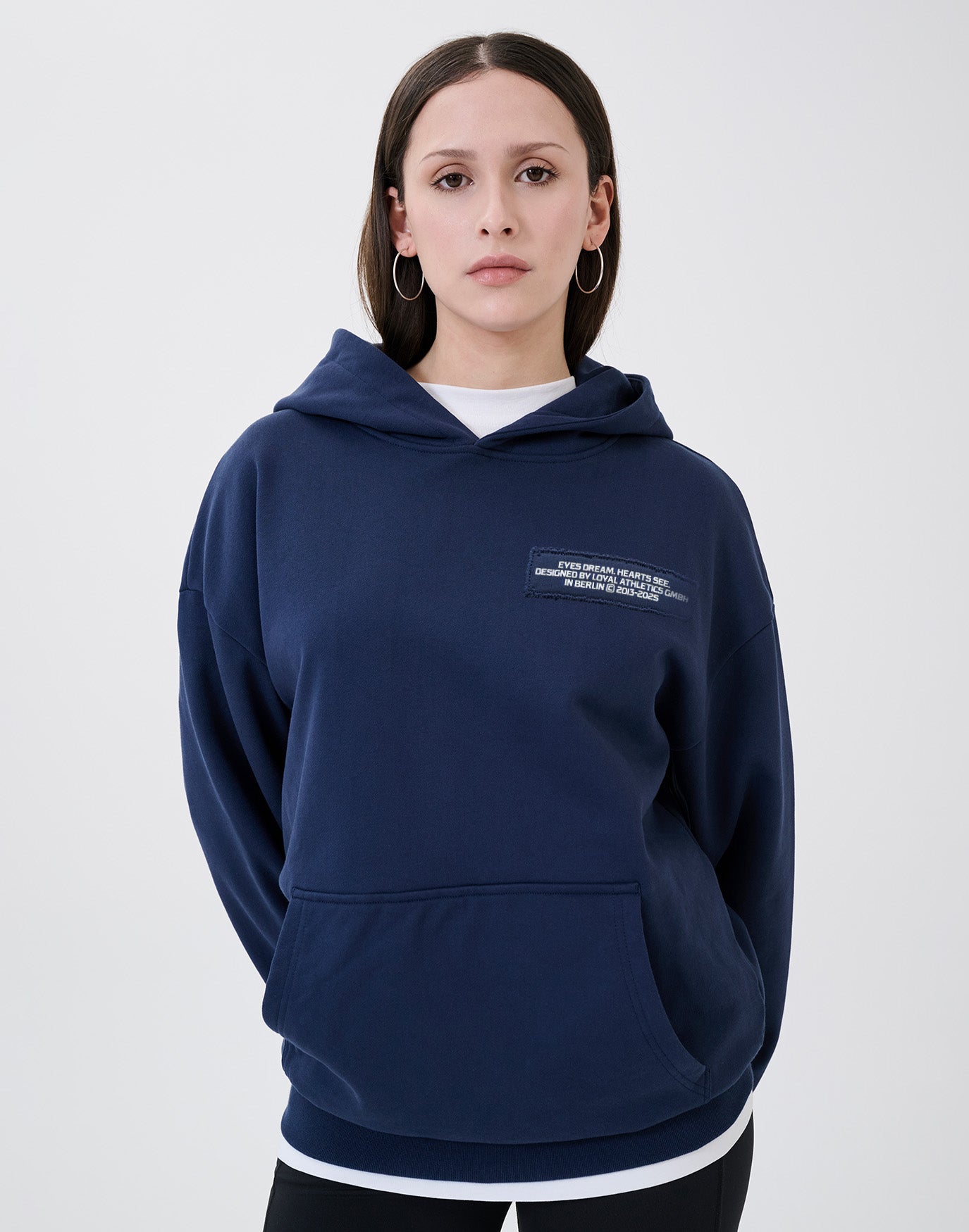 Cowboy Wolf Hoodie Blue