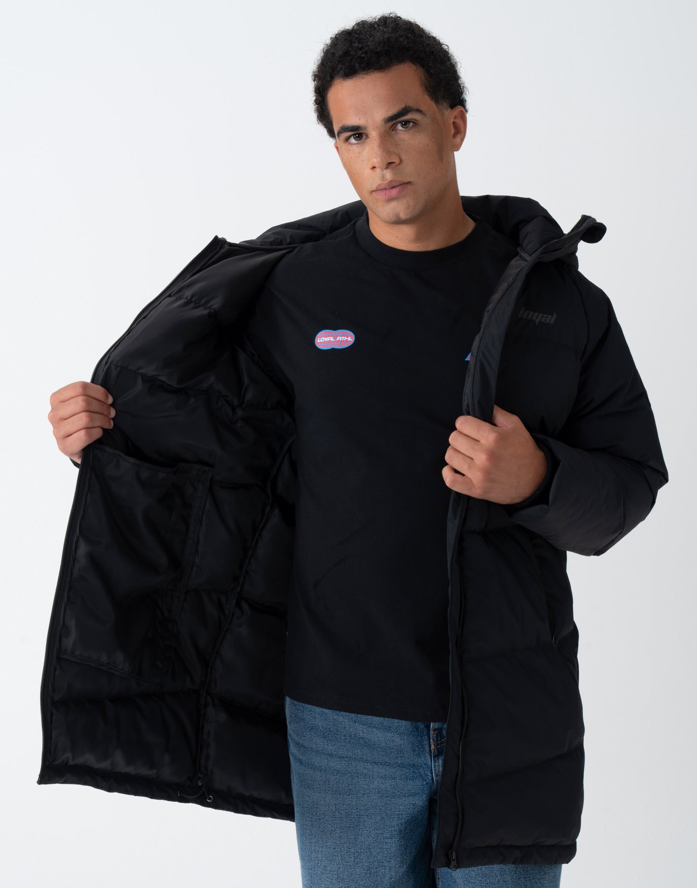 Boxy Puffer Jacket Black