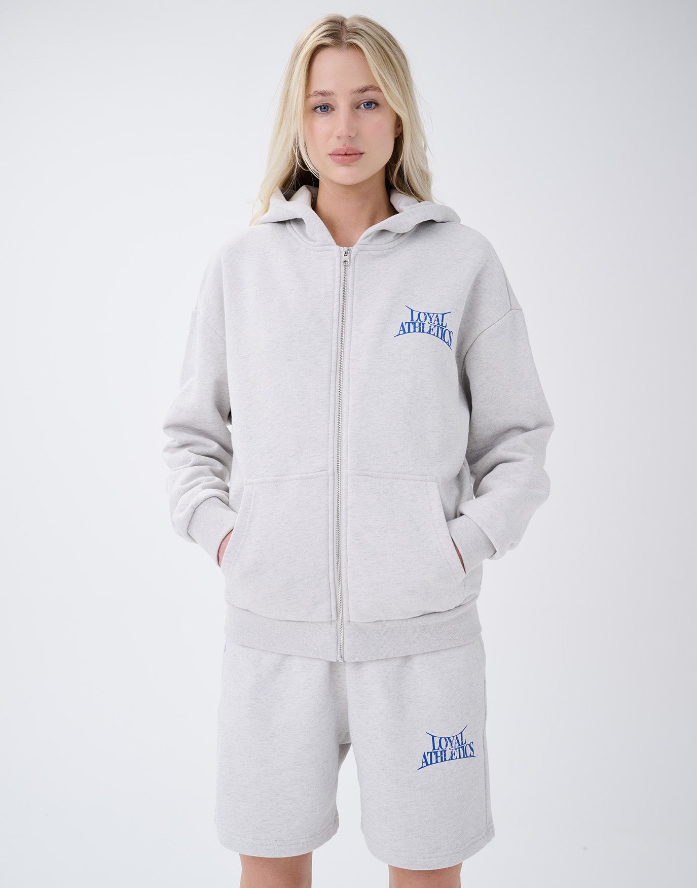 Olympus Zip-Hoodie titan melange