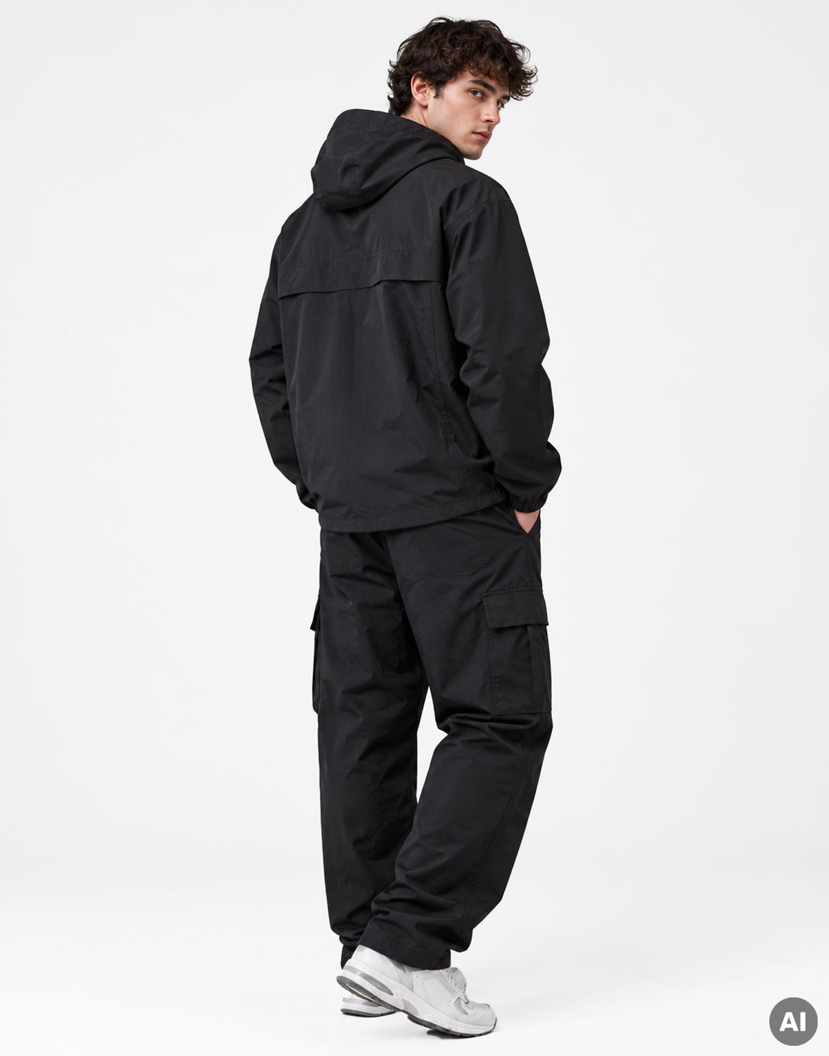 Classic Logo Windbreaker Black