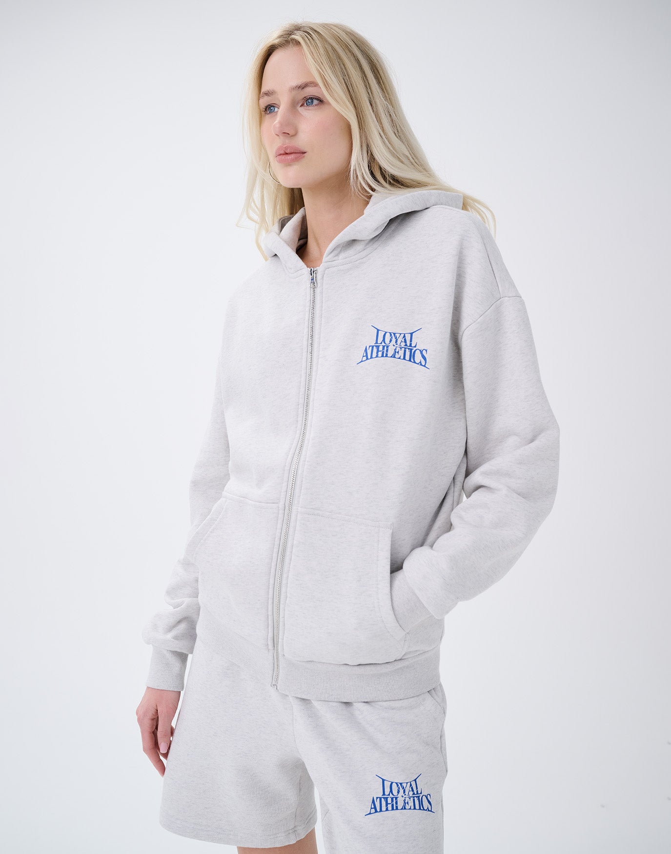 Olympus Zip-Hoodie titan melange