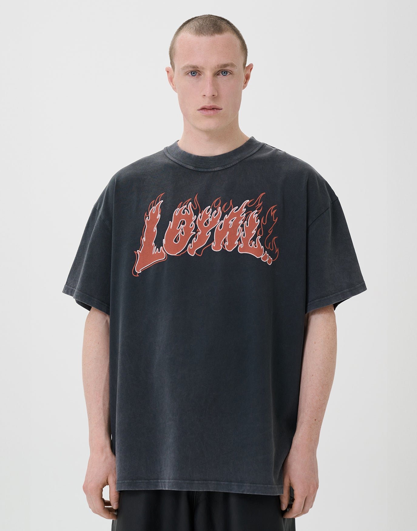 Flaming Loyal Tee Washed Grey