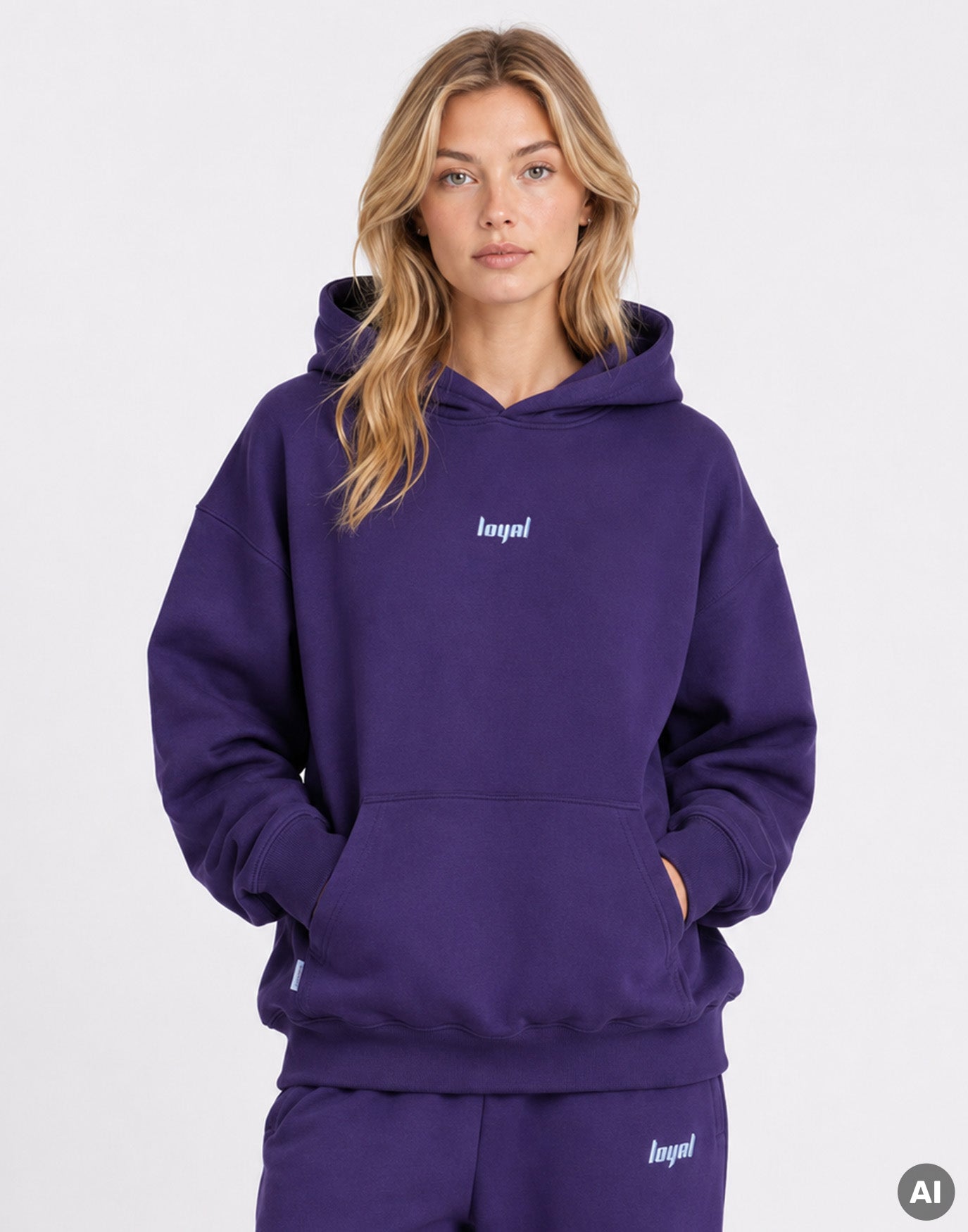 Classic Logo Hoodie Purple