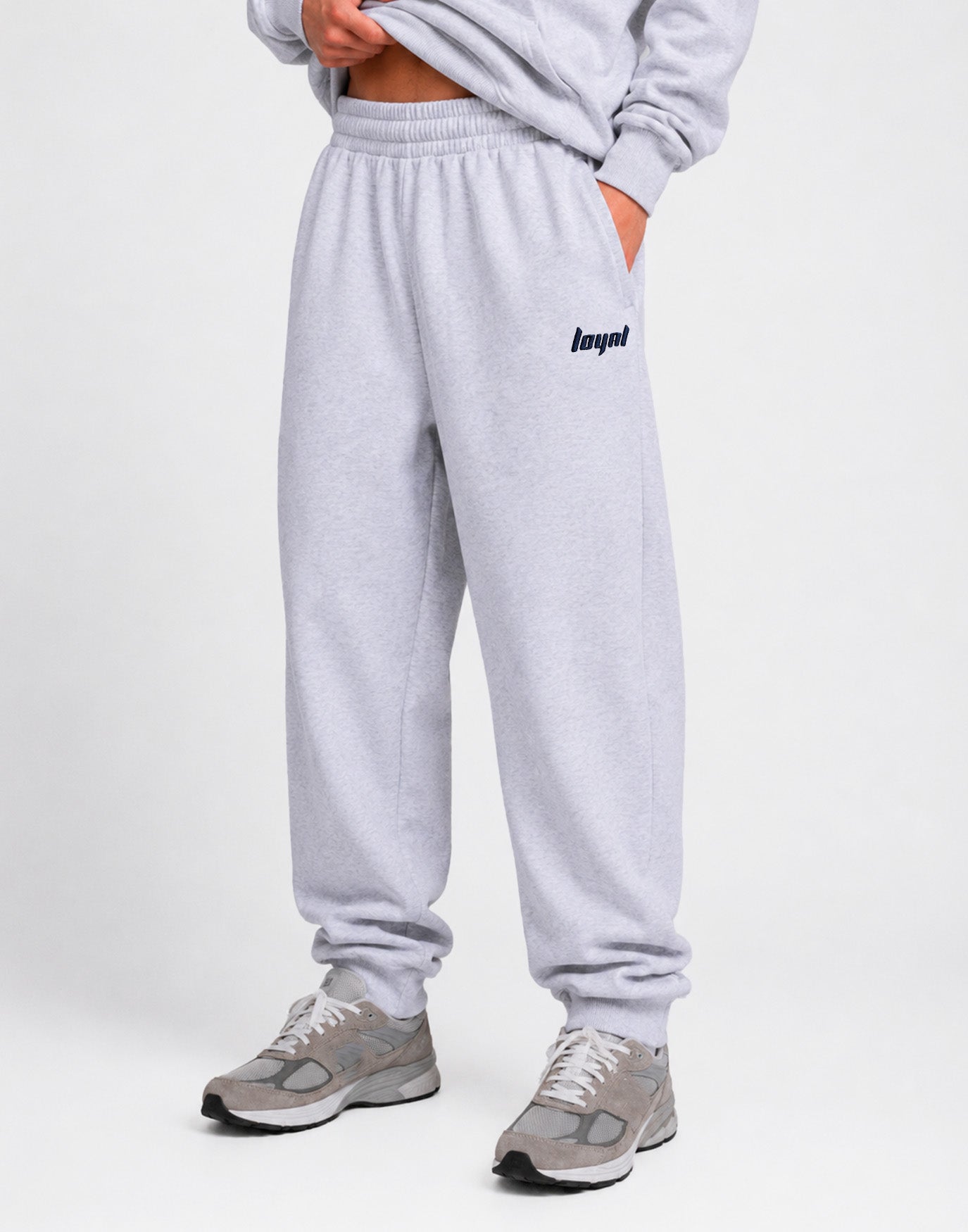Classic Logo Sweatpants Titan Melange