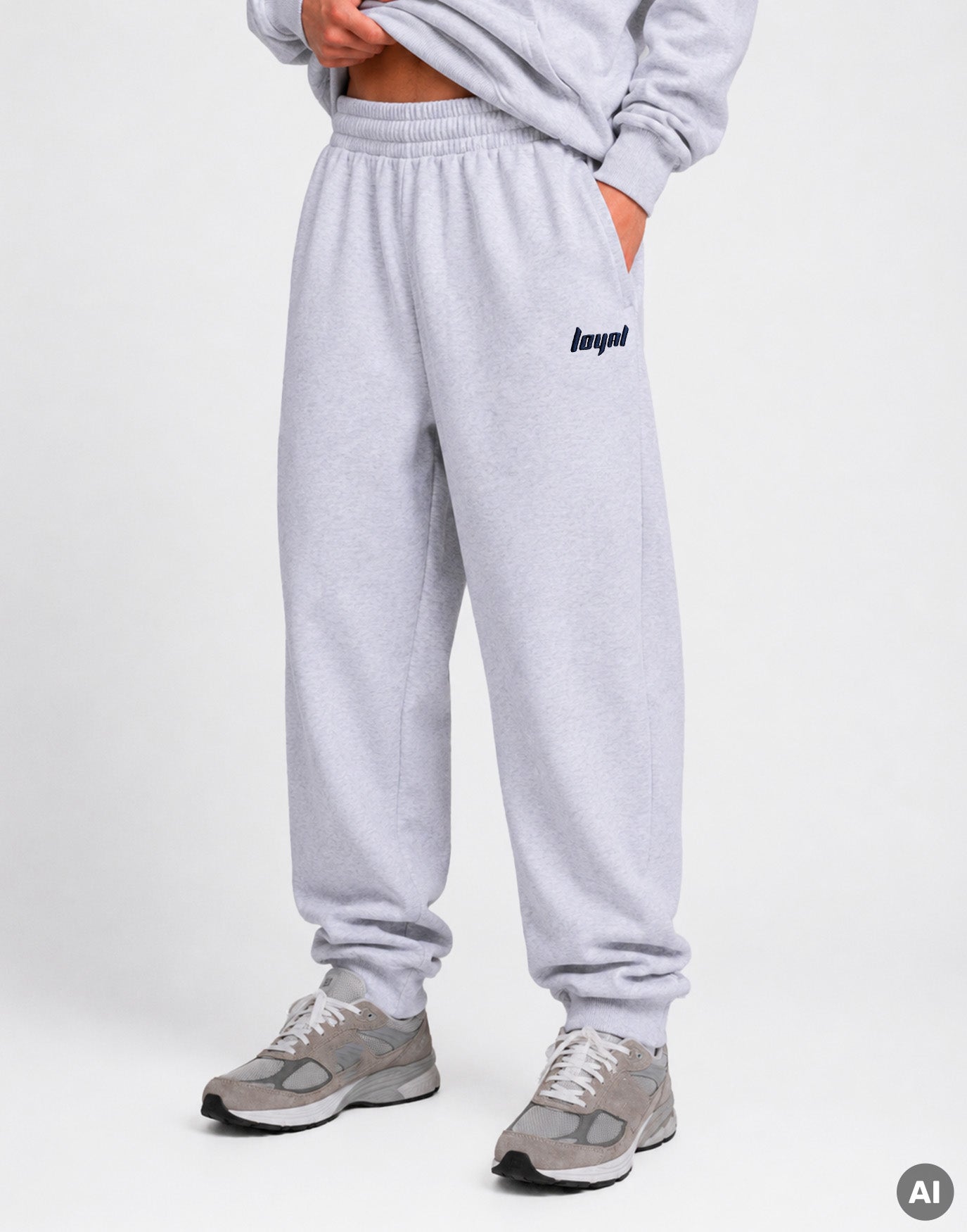 Classic Logo Sweatpants Titan Melange