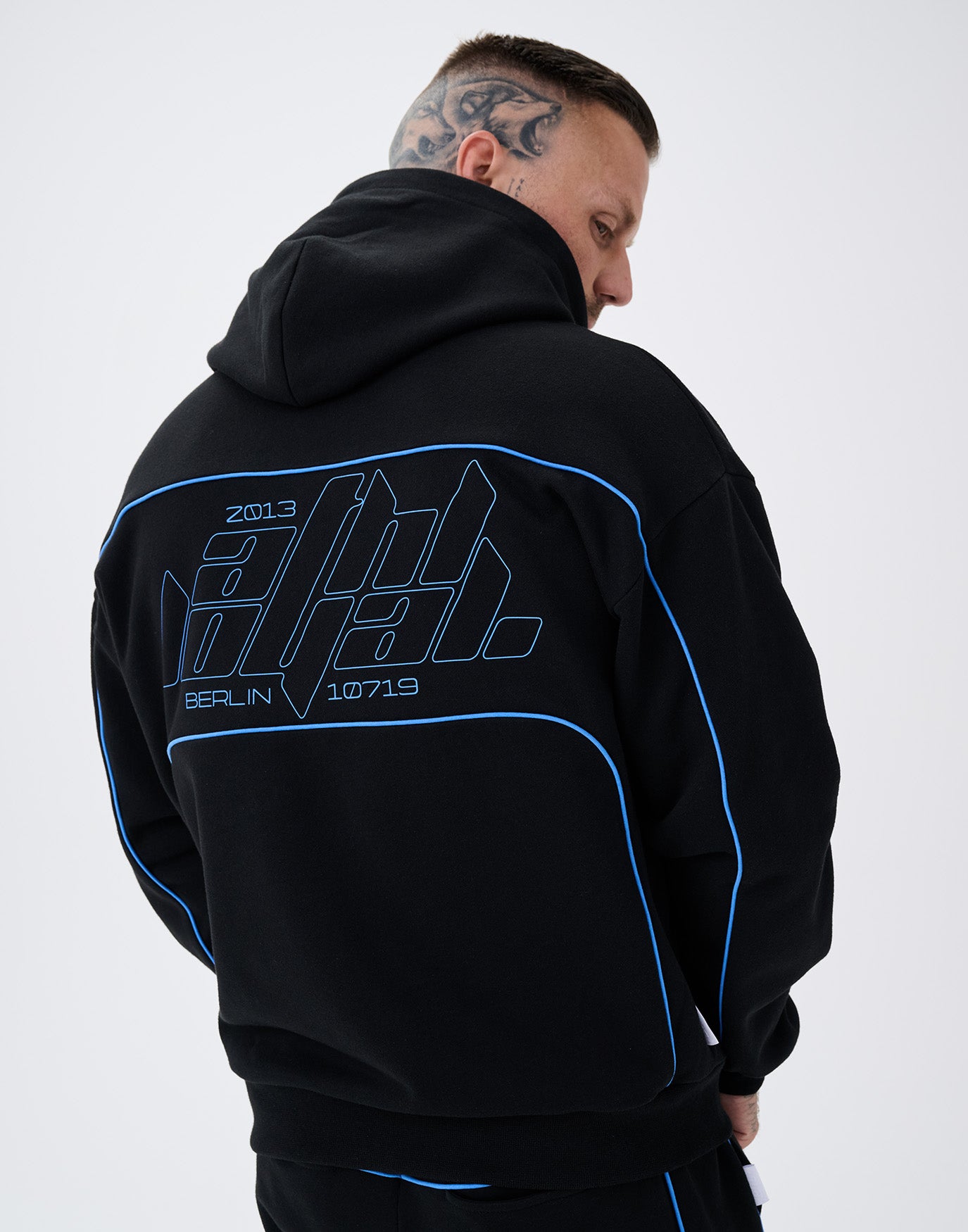 Racing Sweatsuit Hoodie Black