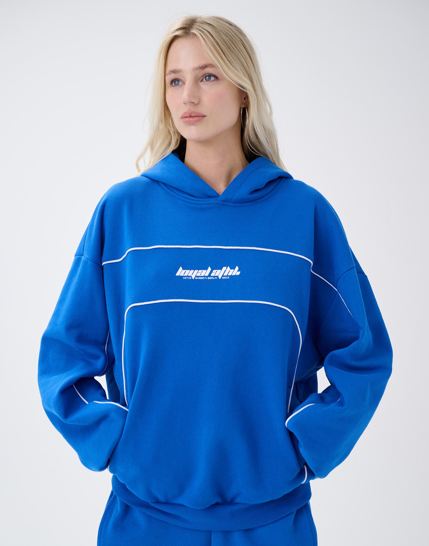 Racing Sweatsuit Hoodie Blue
