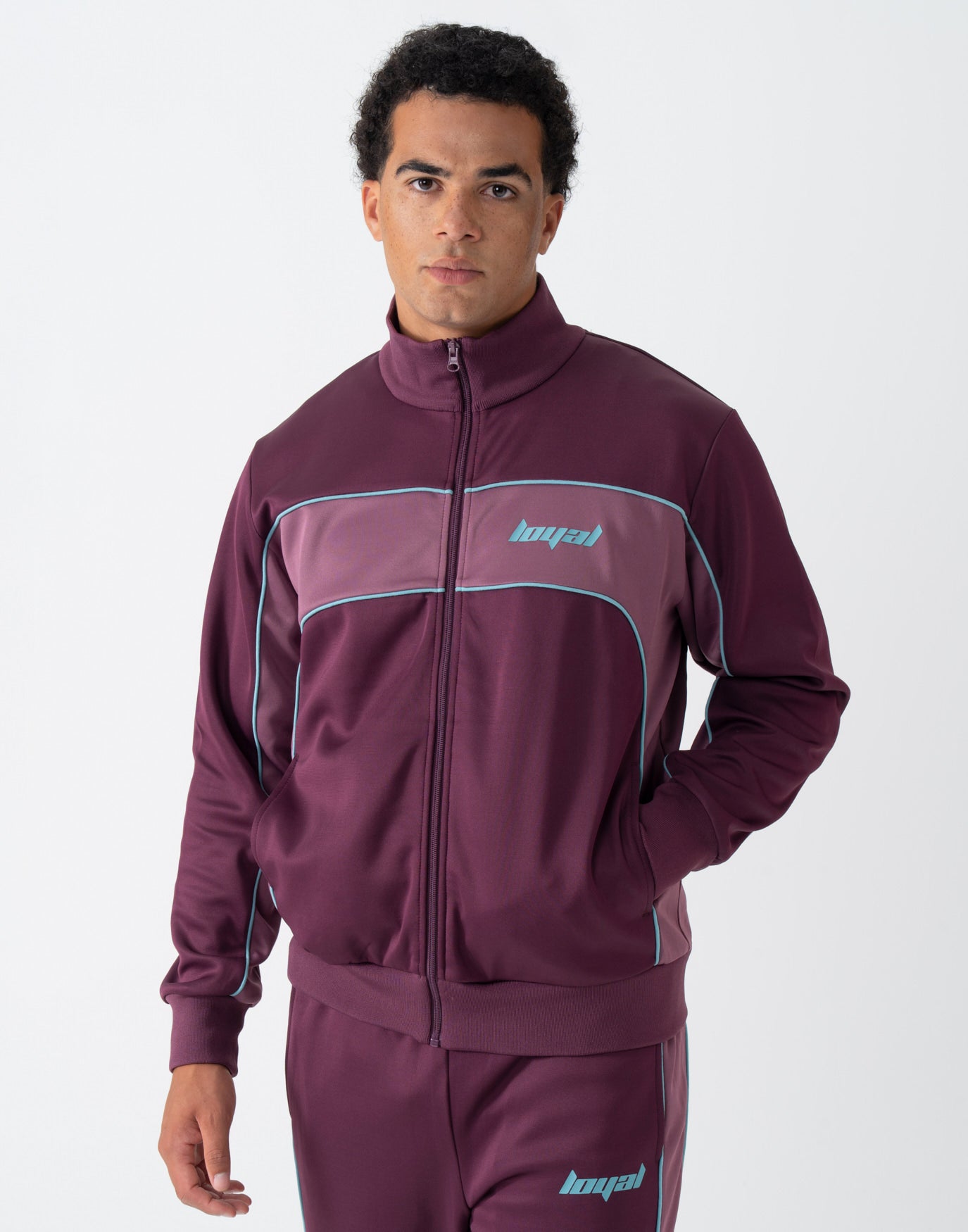 Racing Tracksuit Jacket Wine
