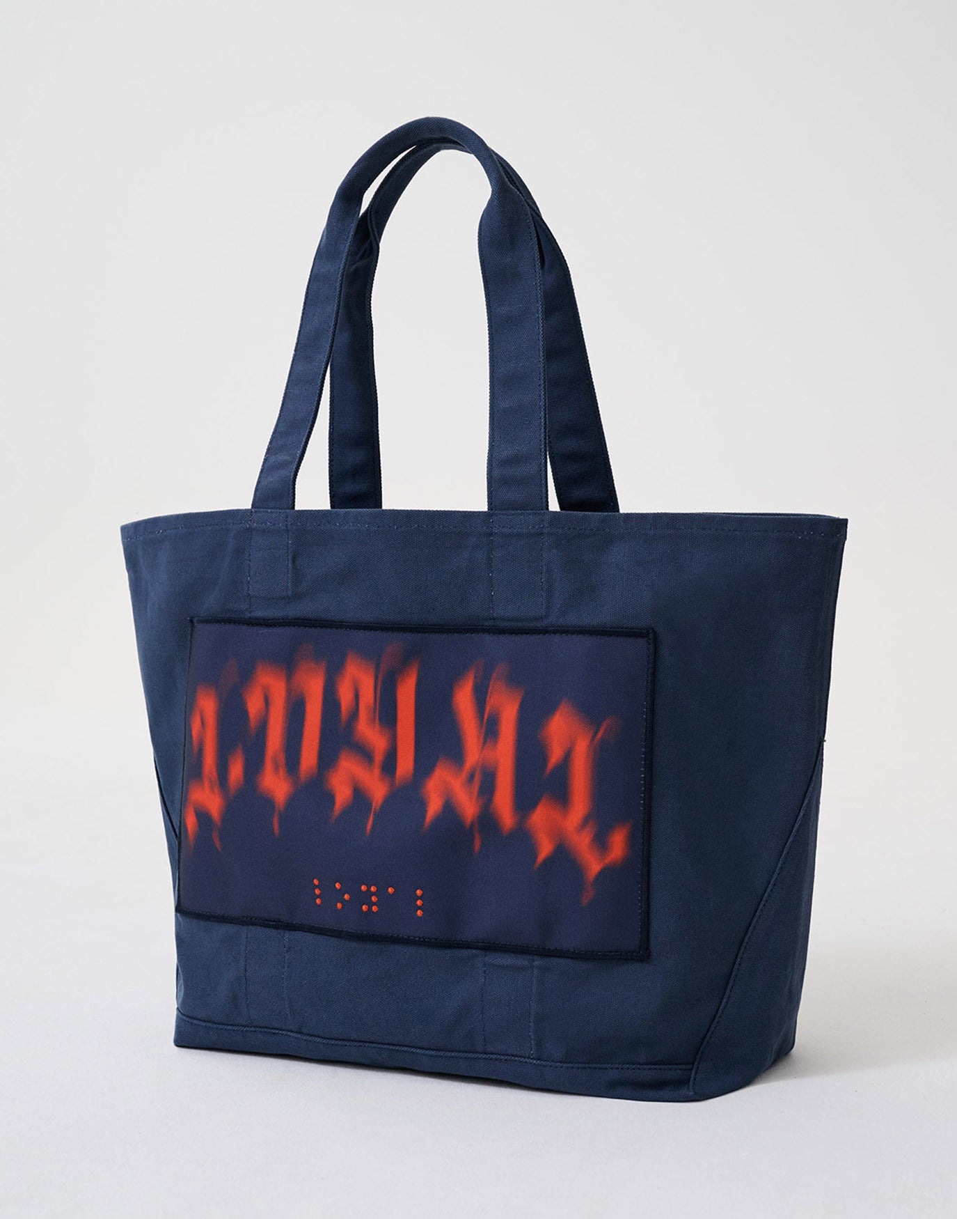 Blurred Loyal Canvas Bag Blue