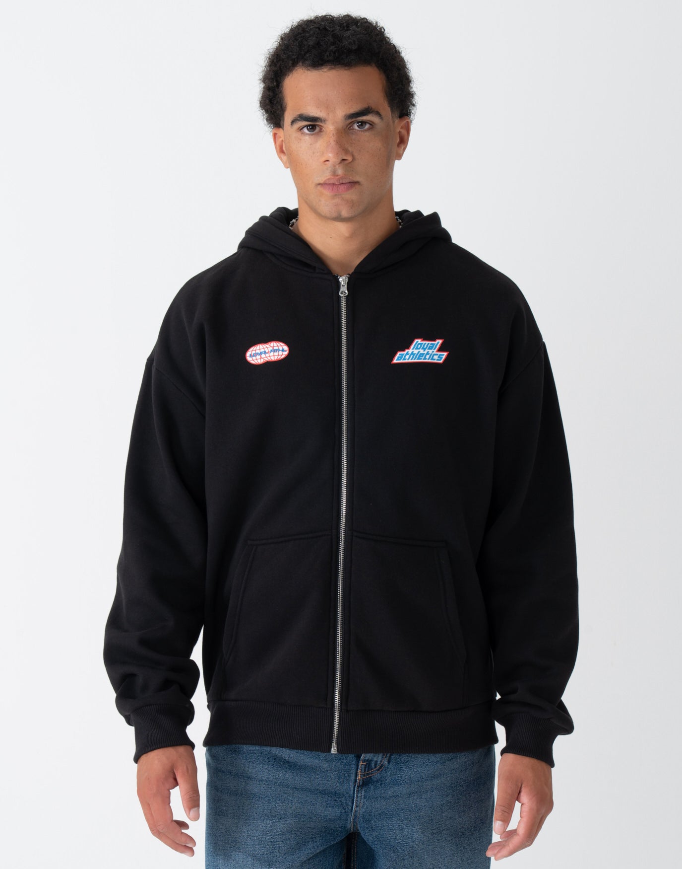 Speed Race Zip-Hoodie Black