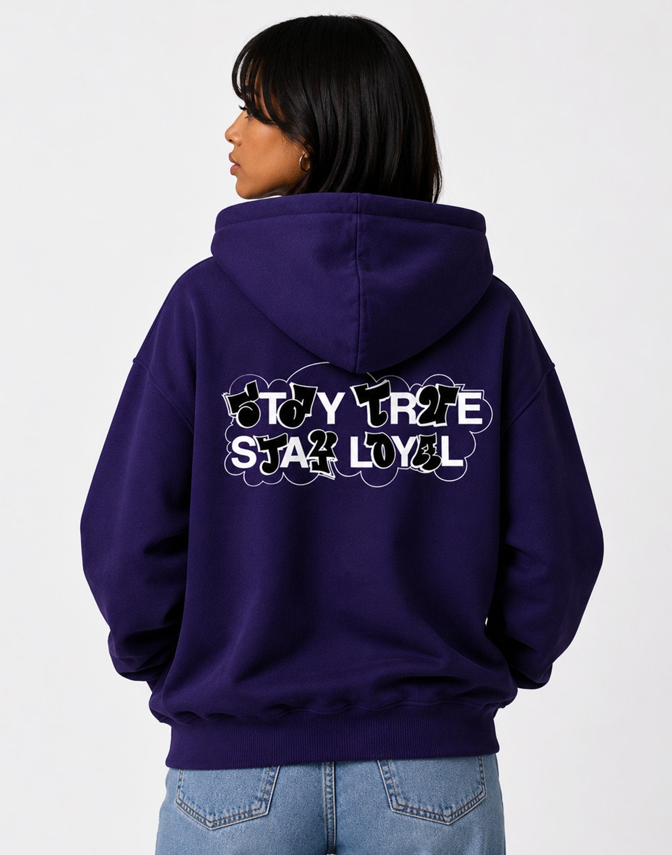Stay Loyal Zip-Hoodie Purple