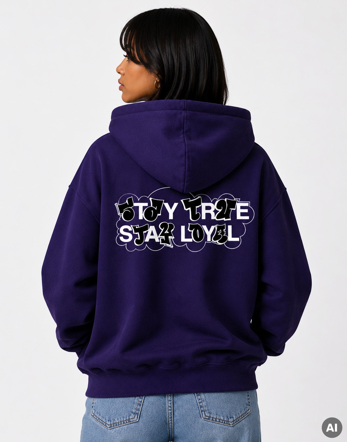 Stay Loyal Zip-Hoodie Purple
