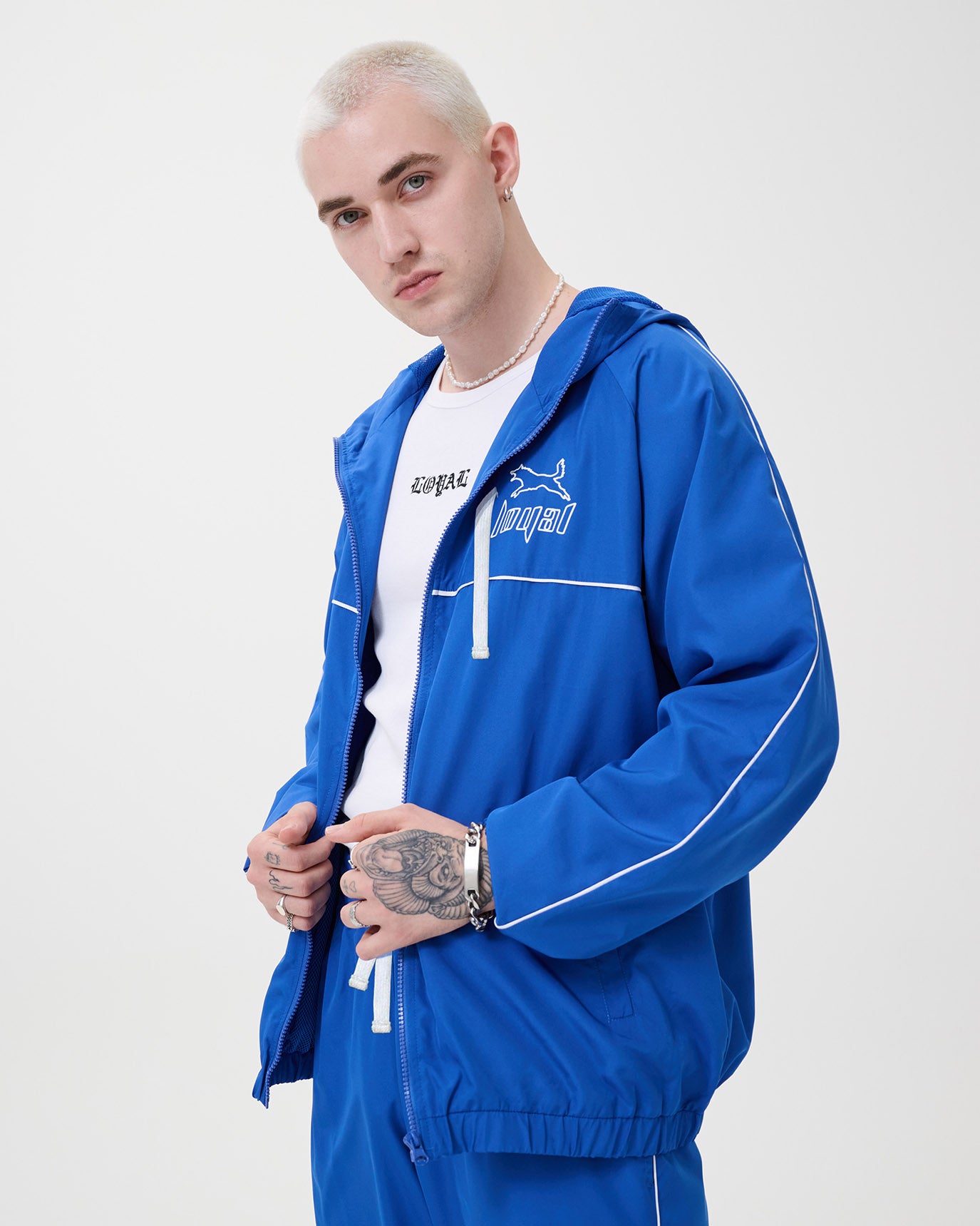 Team Loyal Windbreaker Jacket Blue