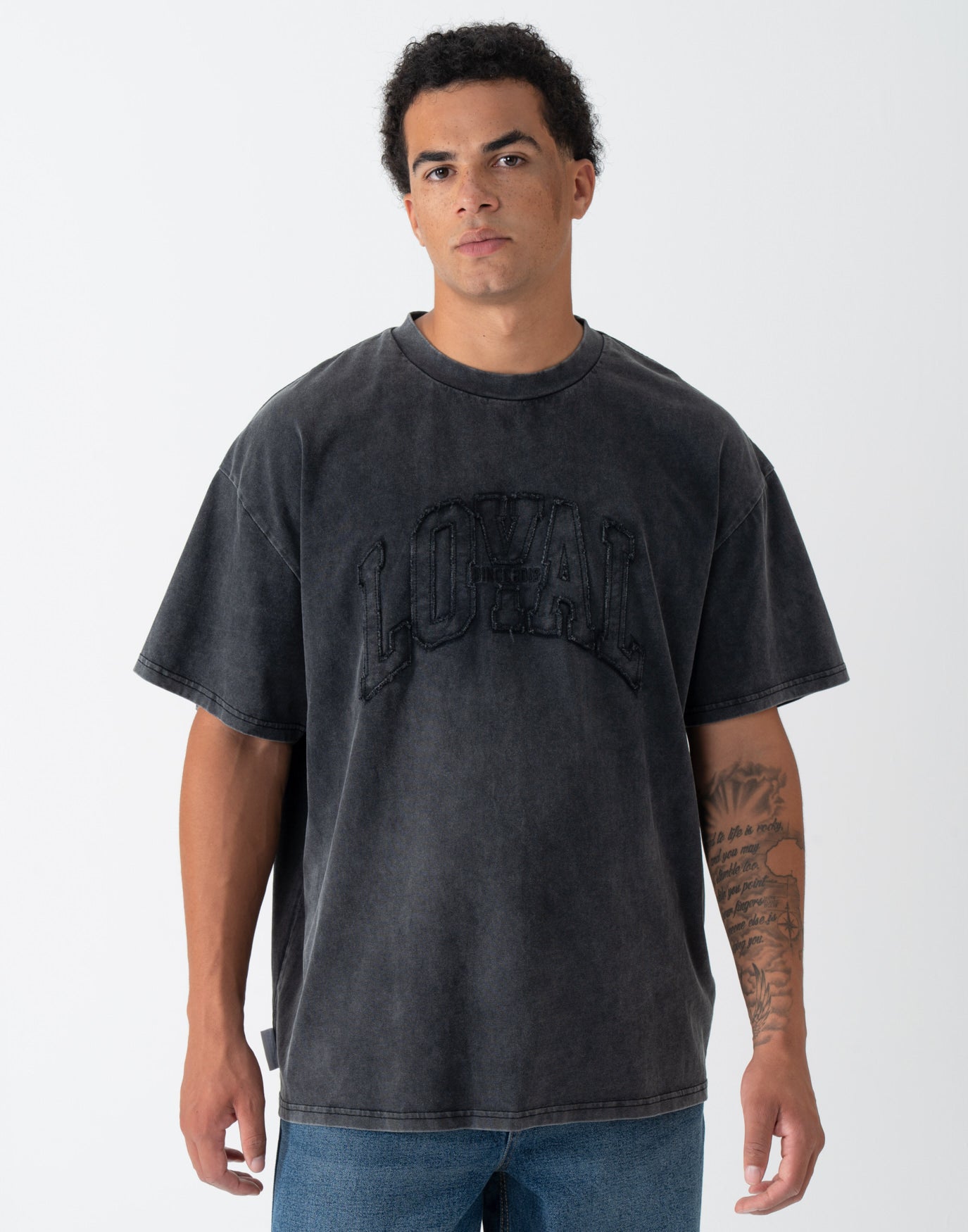 Washed Logo T-Shirt Black