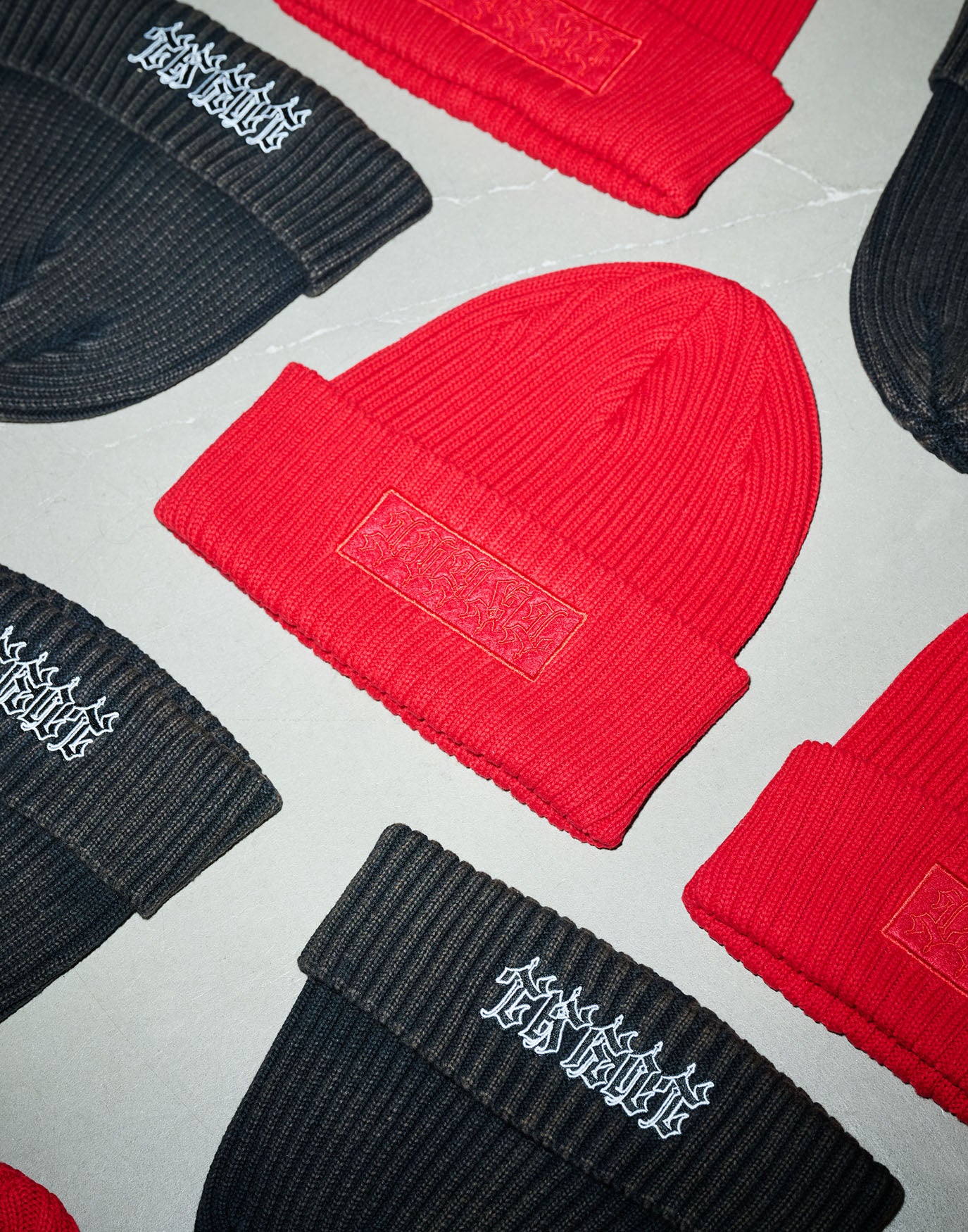 Black and red supreme beanie online