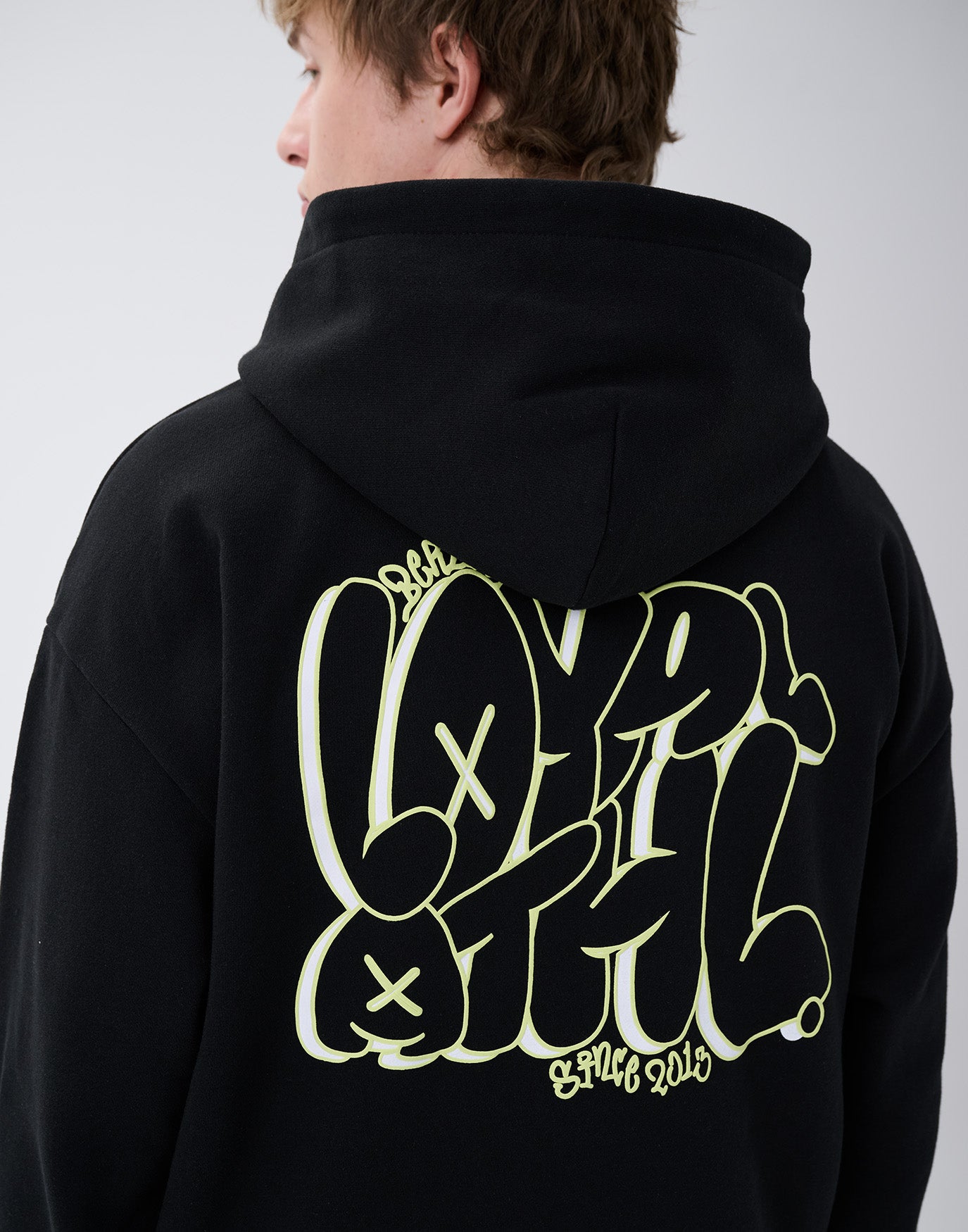 Bubble Graffiti Zip-Hoodie Black