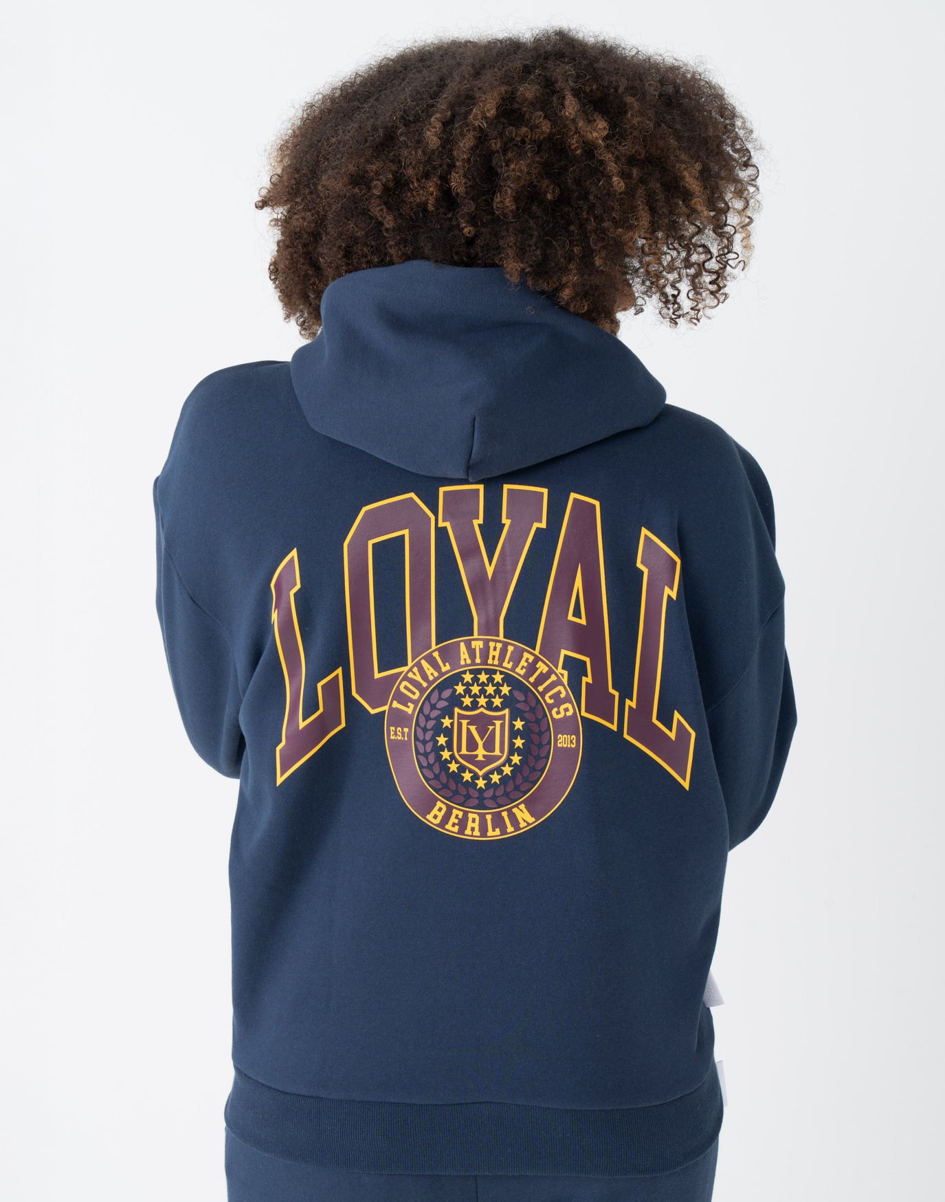 College Logo Zip-Hoodie Marine