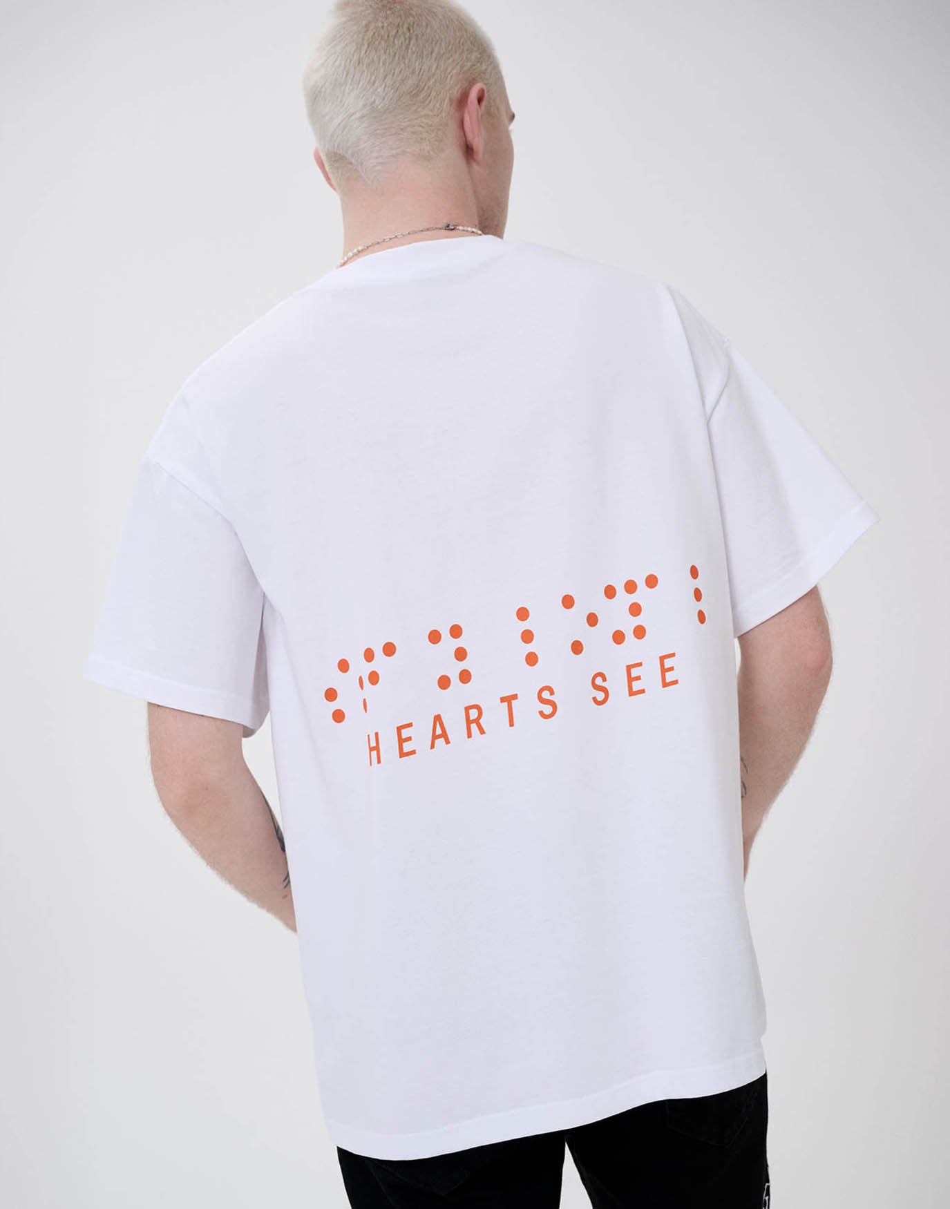 Hearts See Logo Tee White