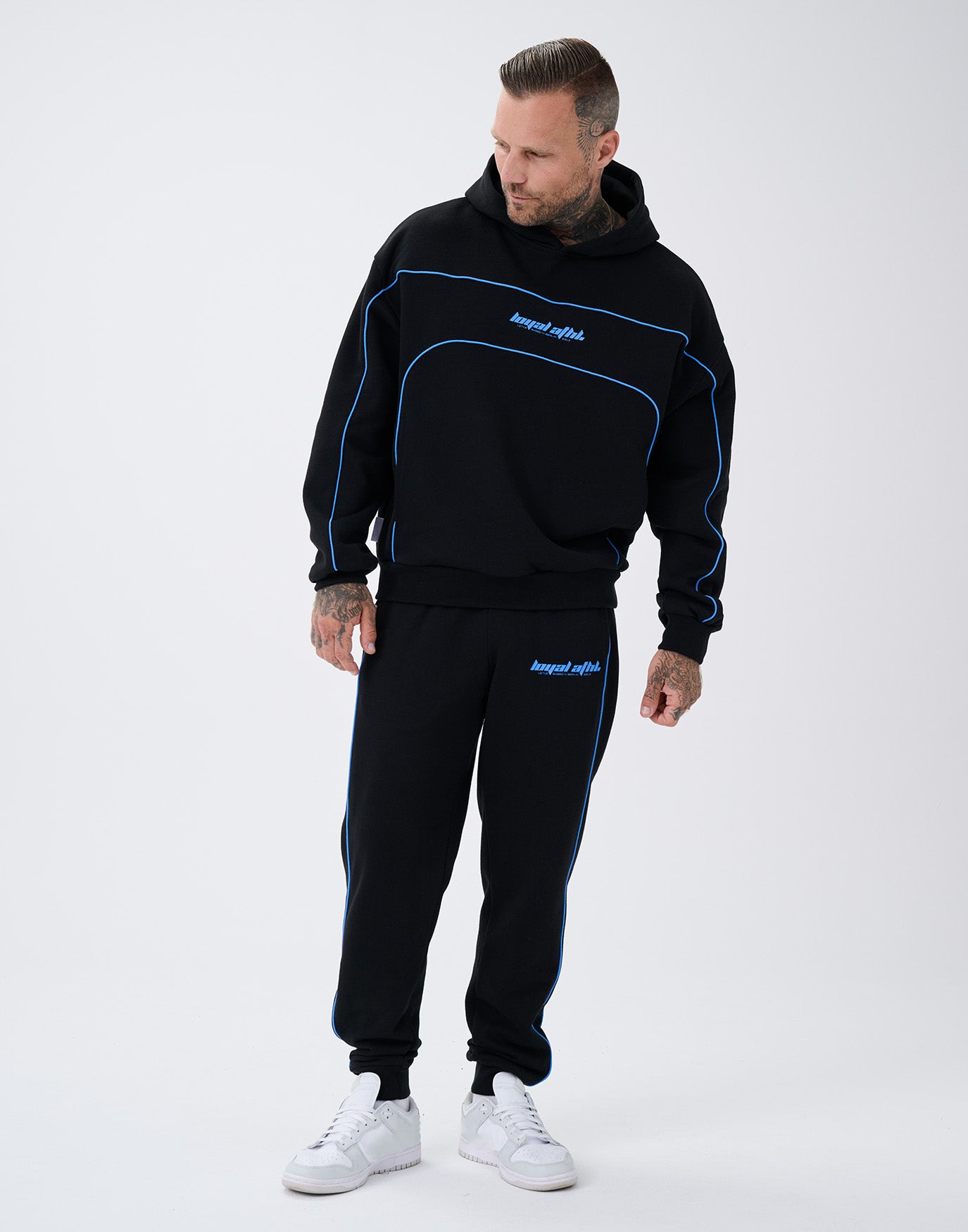 Racing Sweatsuit Hoodie Black