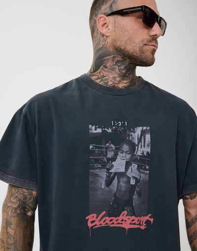 Bloodsport Tee Washed Grey