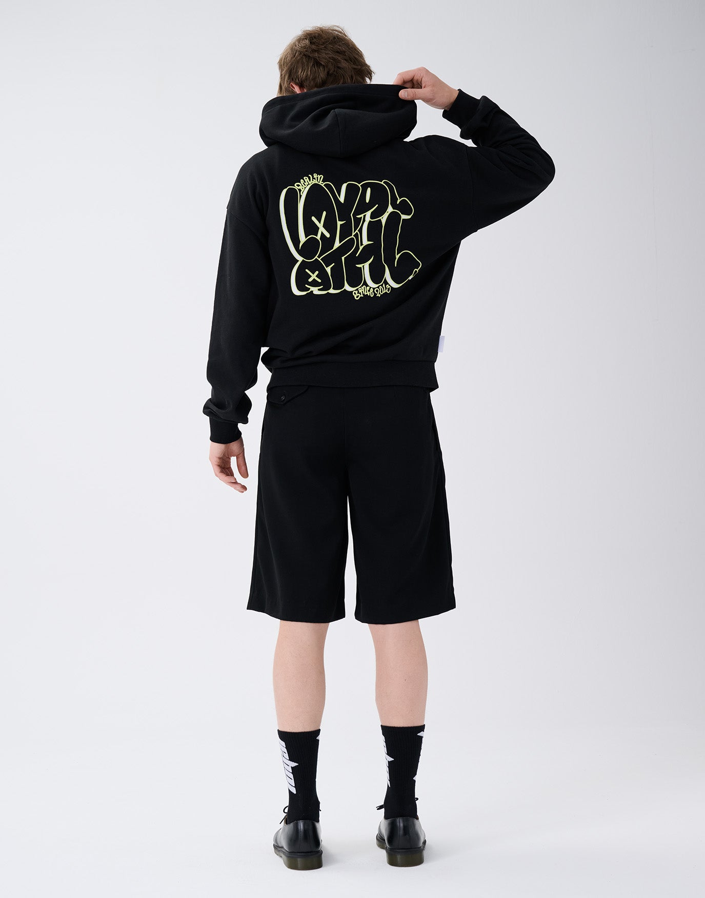 Bubble Graffiti Zip-Hoodie Black