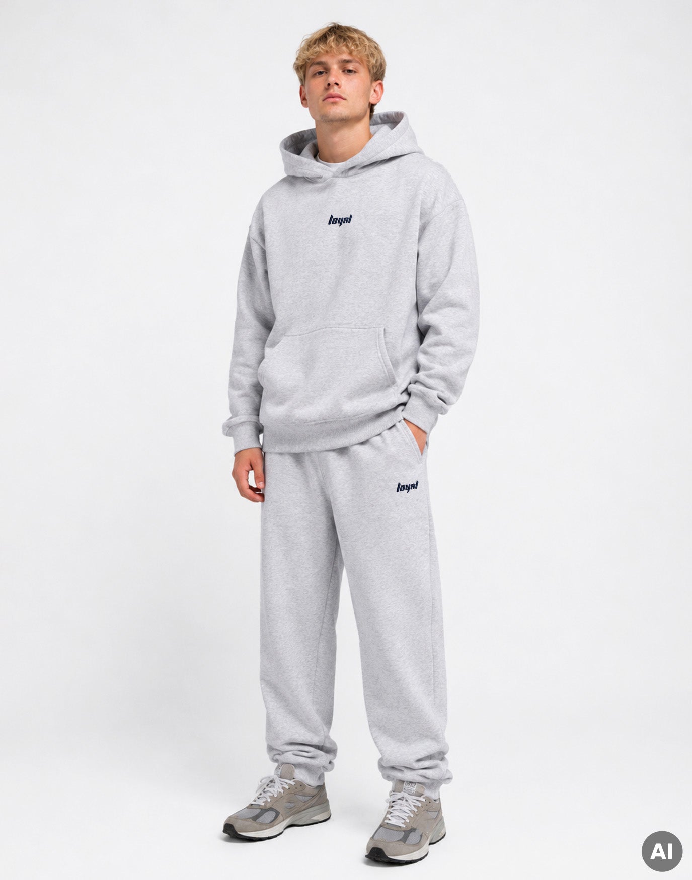 Classic Logo Sweatpants Titan Melange