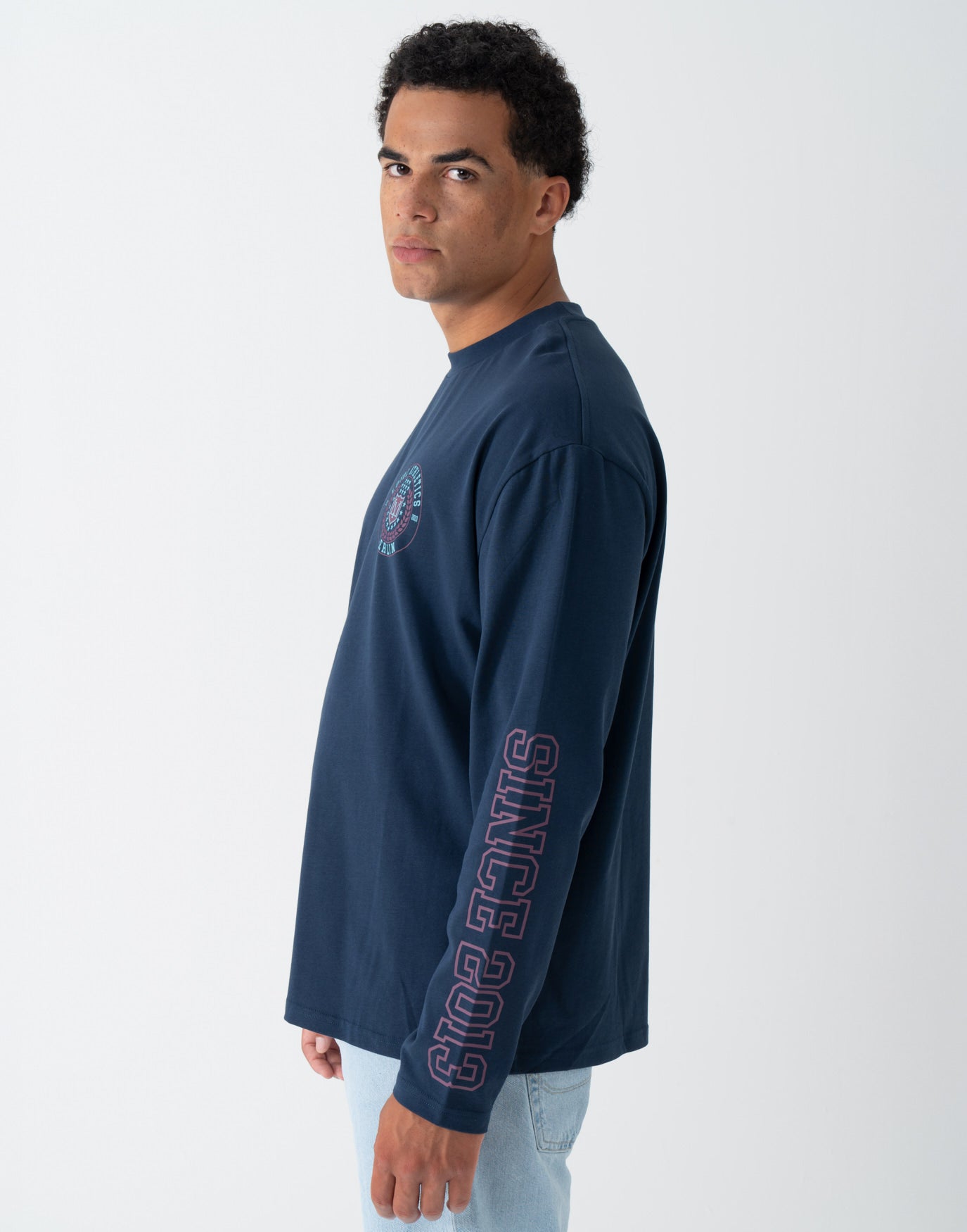 College Emblem Longsleeve Marine