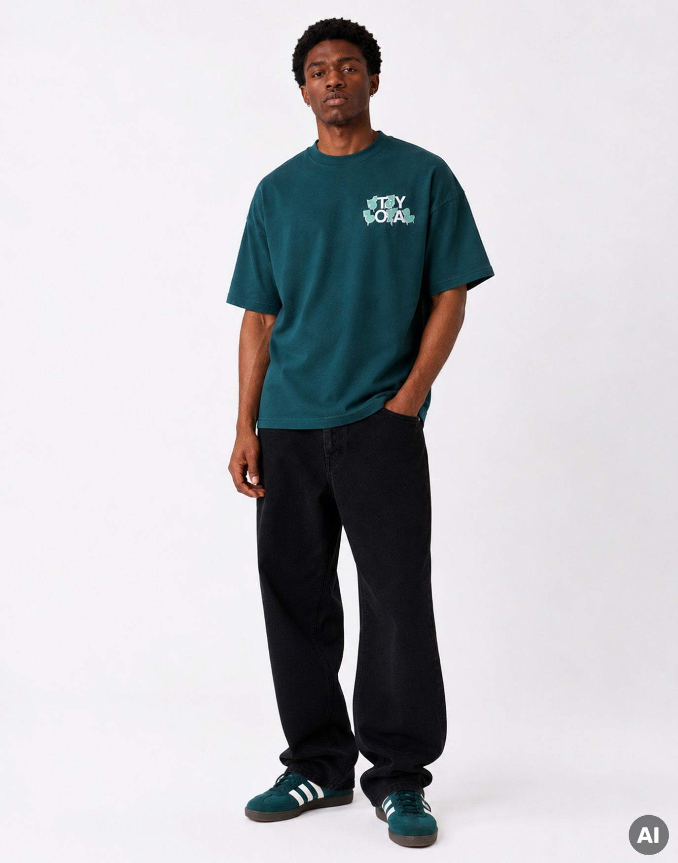 Stay Loyal T-Shirt Dark Emerald