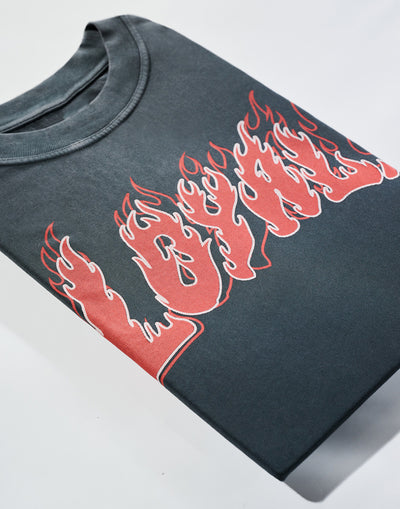 Flaming Loyal Tee Washed Grey