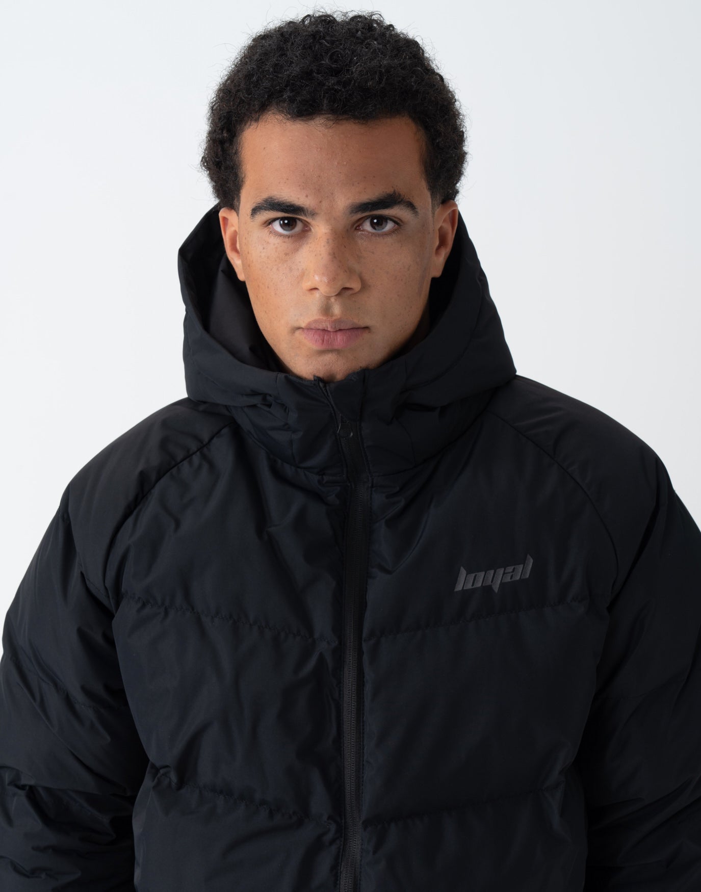 Boxy Puffer Jacket Black